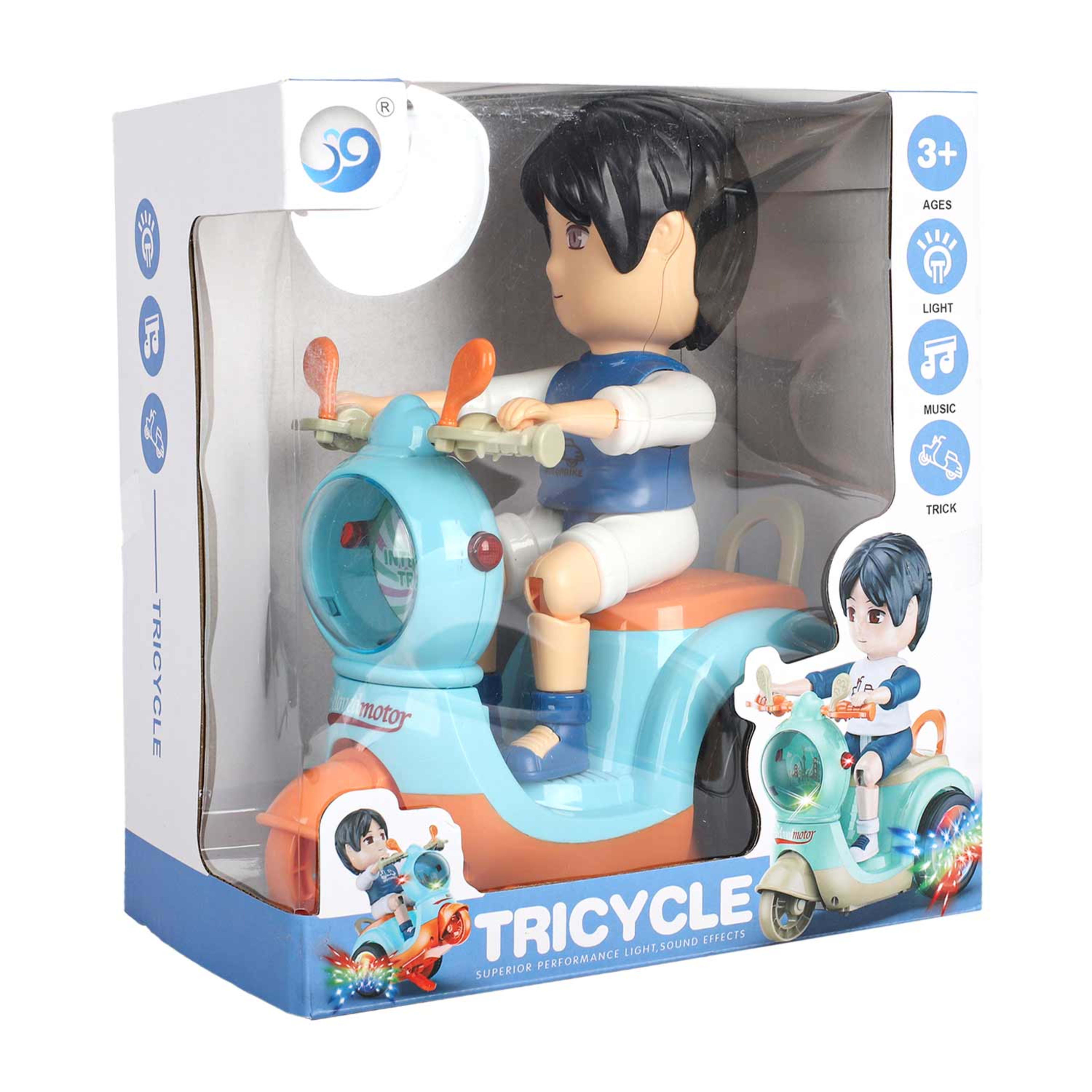 Light & Sound Tricycle Toy Jyd2000a