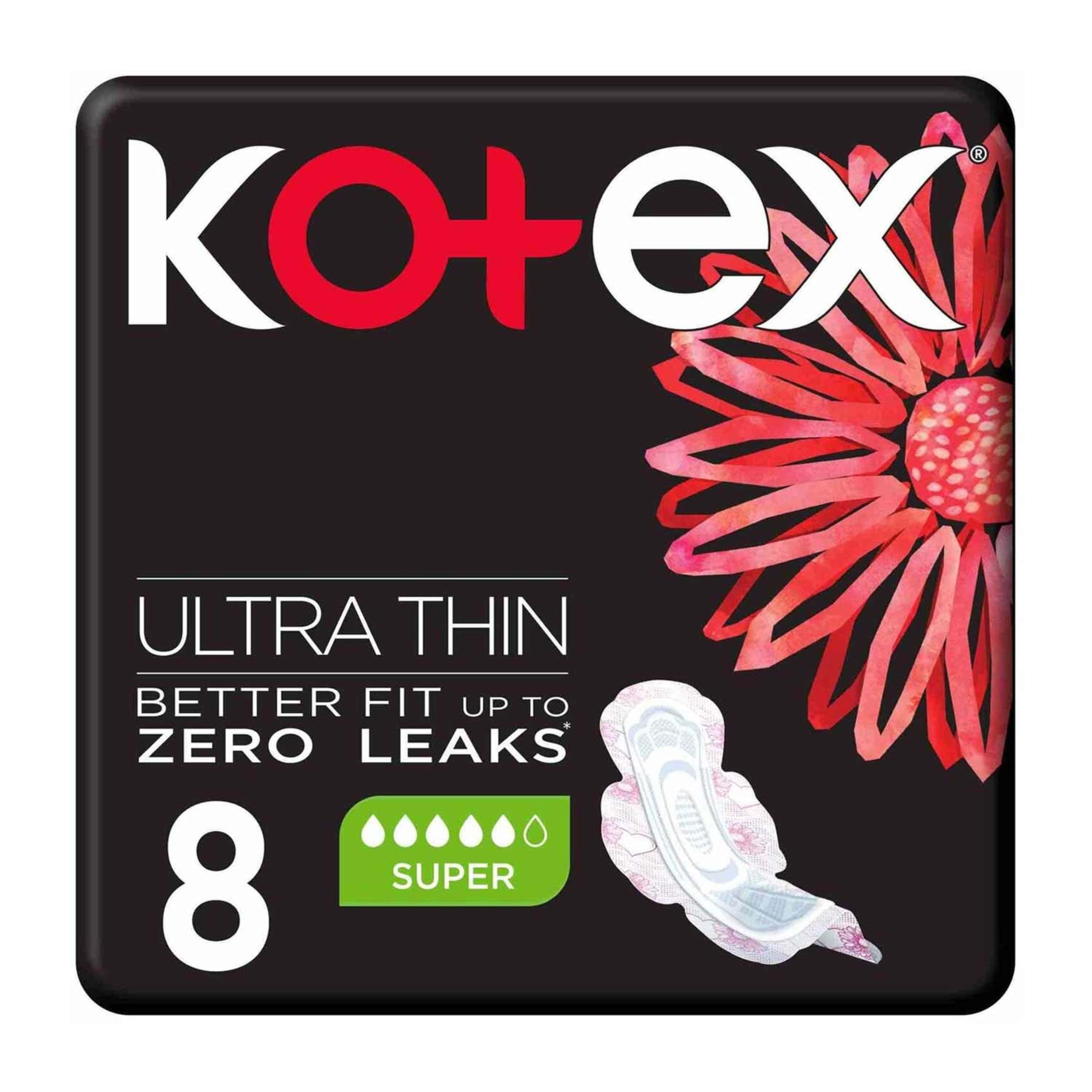 Kotex Ultra Thin Super+wings 8 Pads