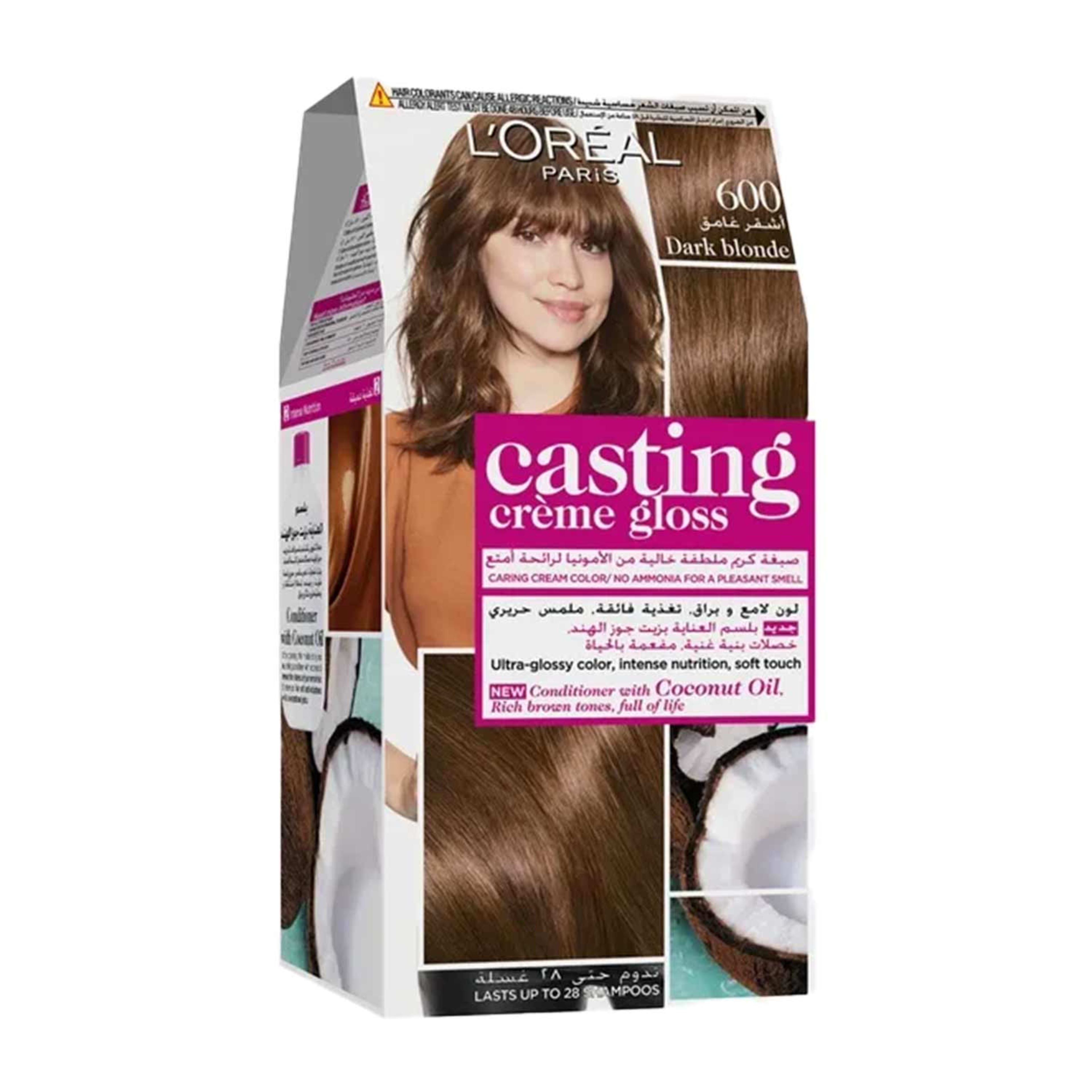 L'oreal Casting Creme Gloss Hair Colour Dark Blonde 600