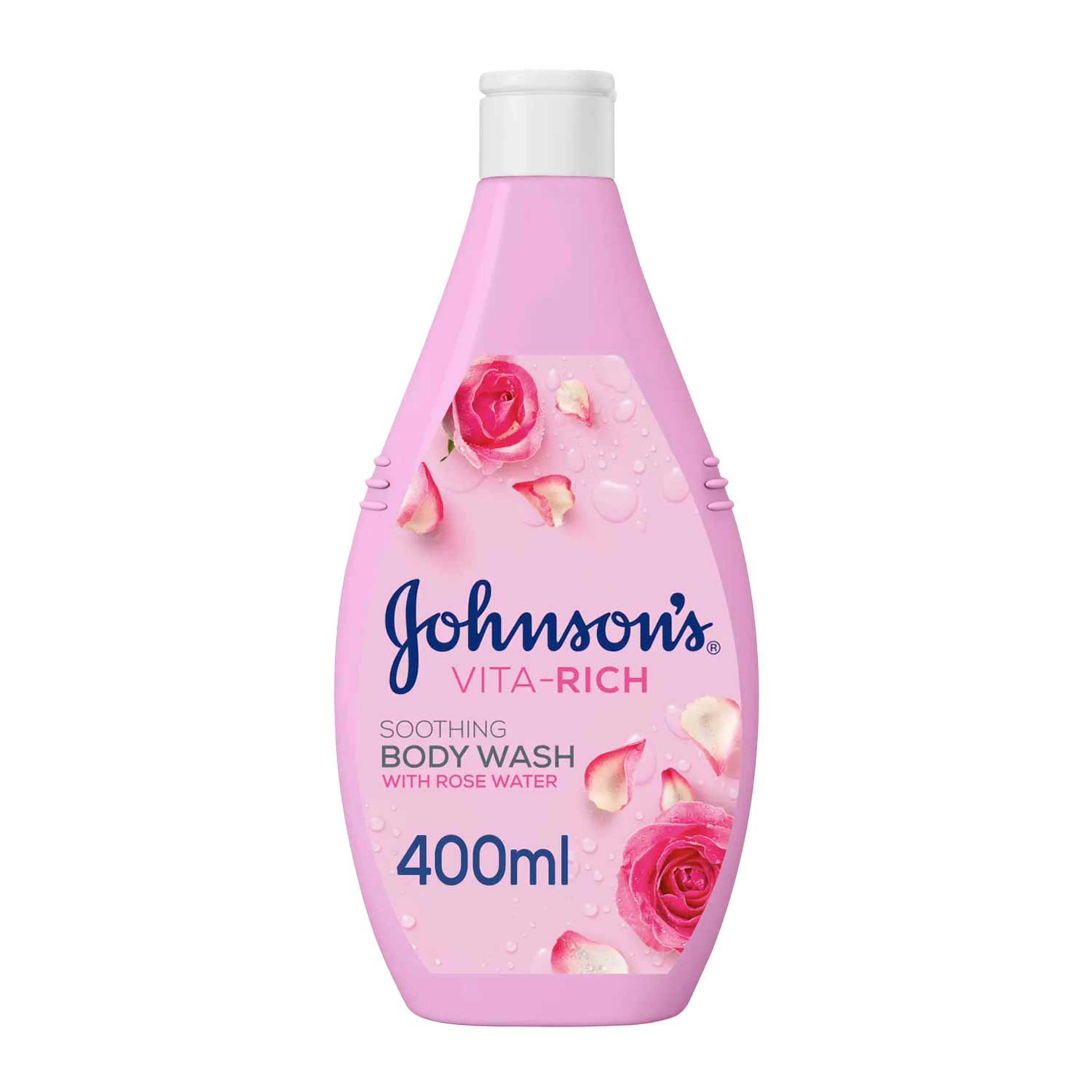 Johnson's Vita-rich Soothing Body Wash Rose Water 400ml