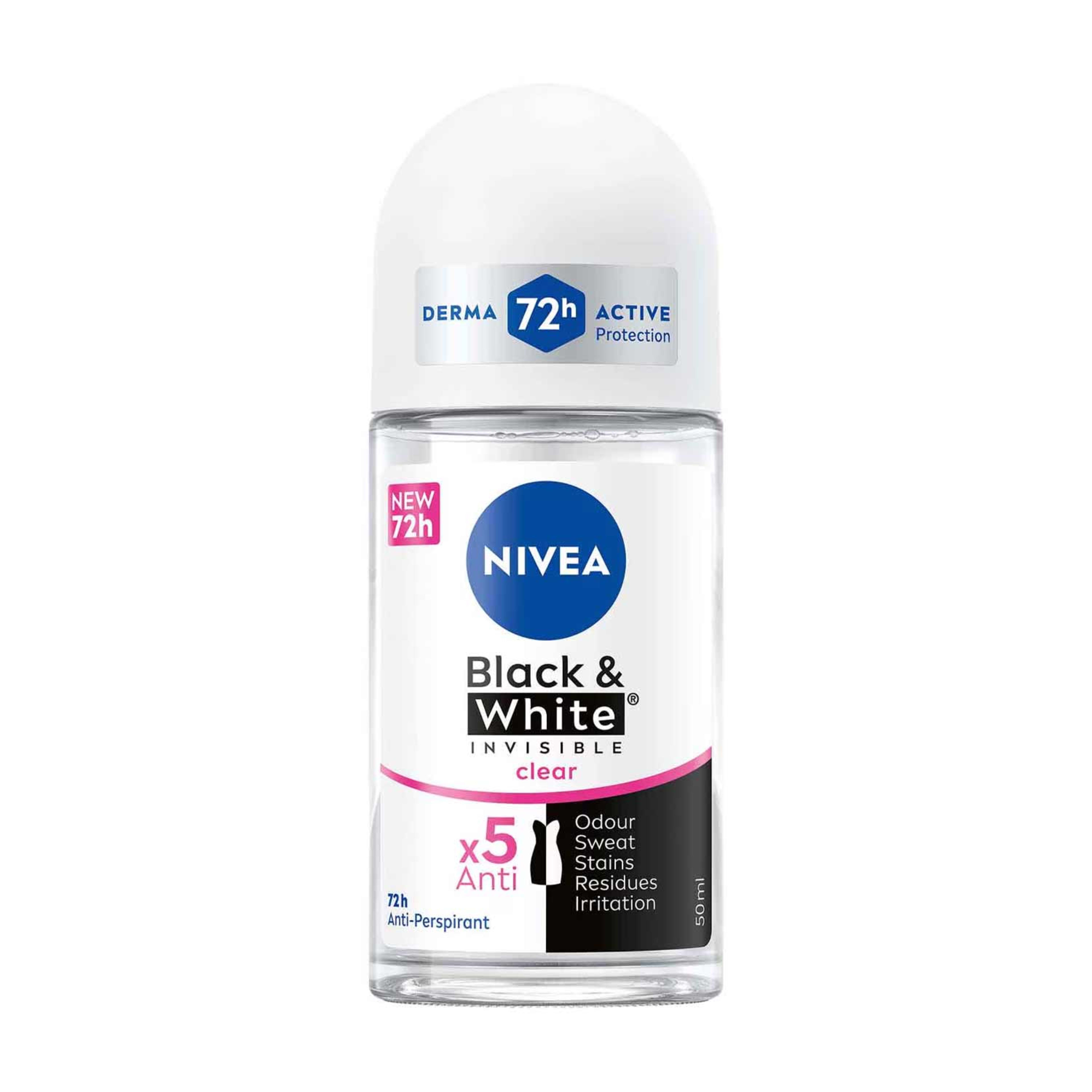 Nivea Invisible Black & White Roll on 50ml #82240