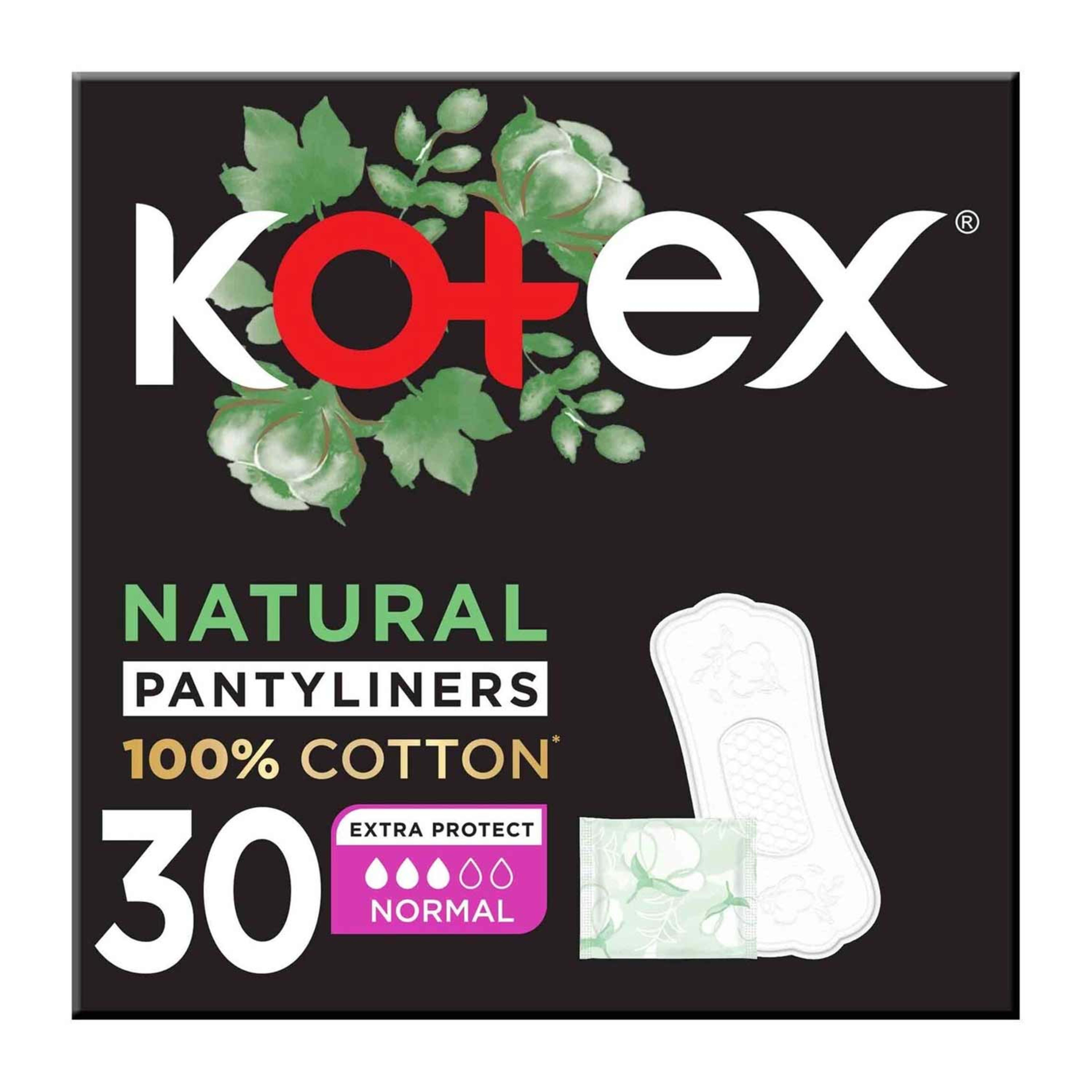 Kotex Natural Pantyliners Normal 30pcs