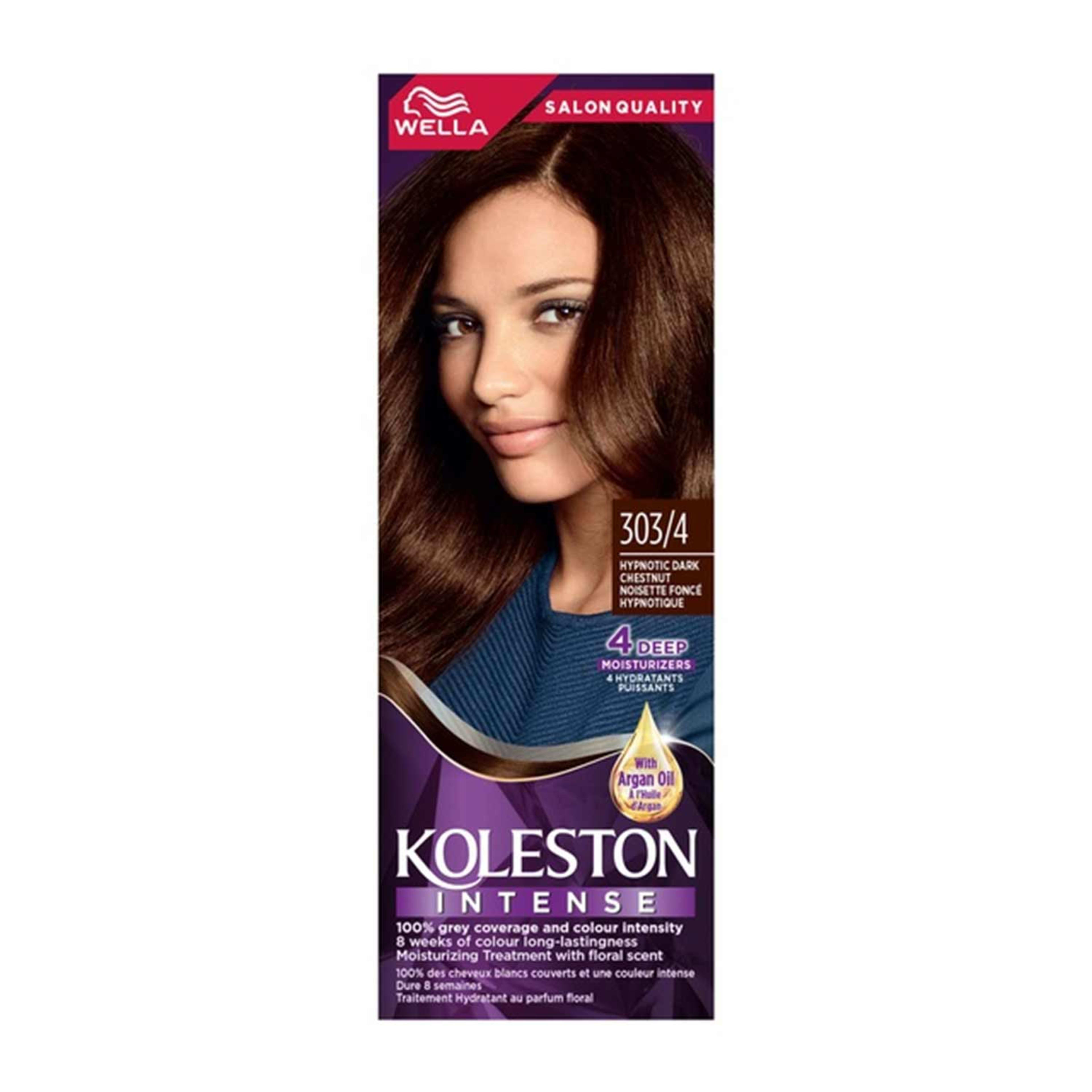 Koleston 303/4 Dark Chesnut Hair Colour 50ml @ Qr10