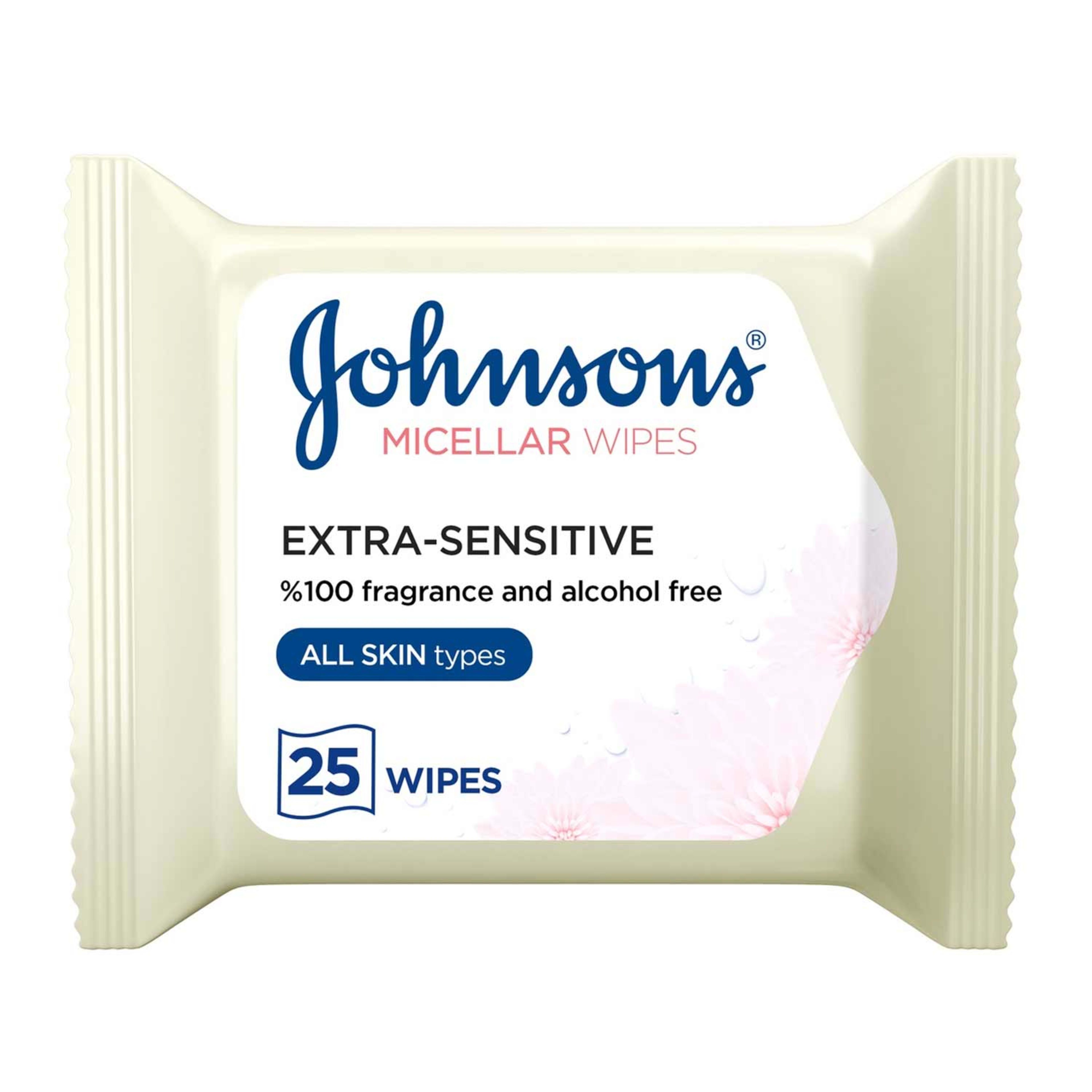 Johnson's Micellar Wipes Extra Sensitive 25s
