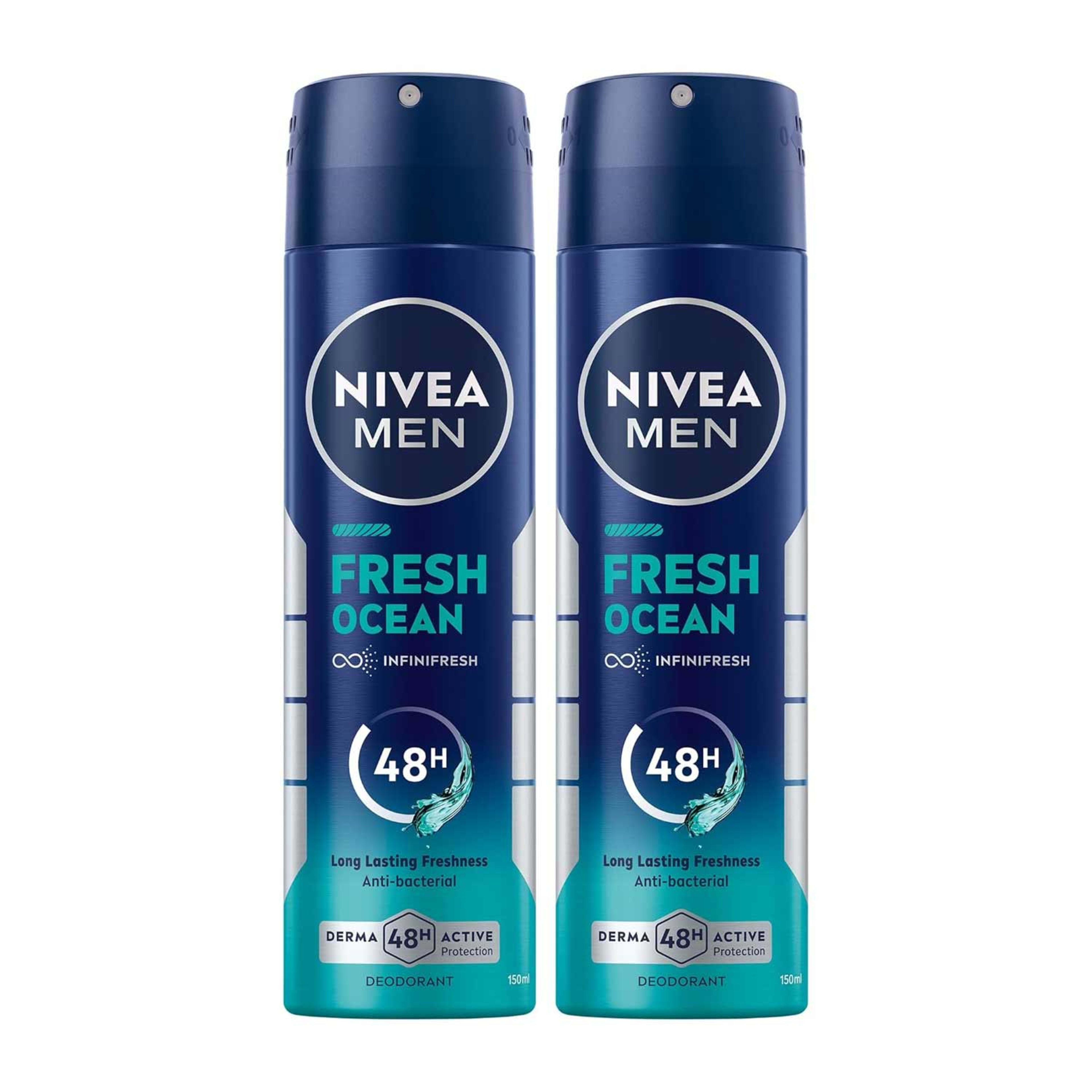 Nivea Men Fresh Ocean Deodorant Spray 2x150ml @13%off