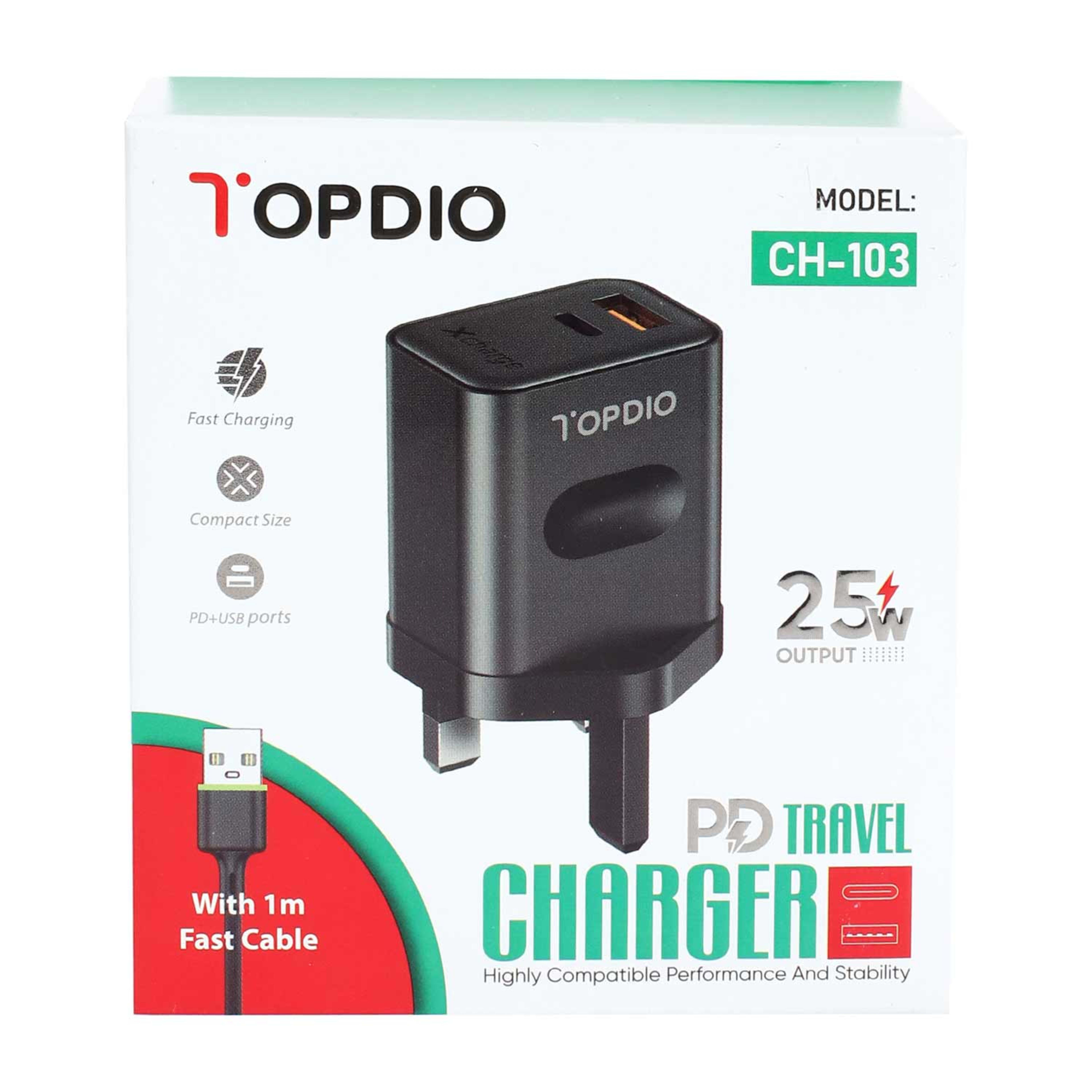 Topdio Travel Charger Ch-103