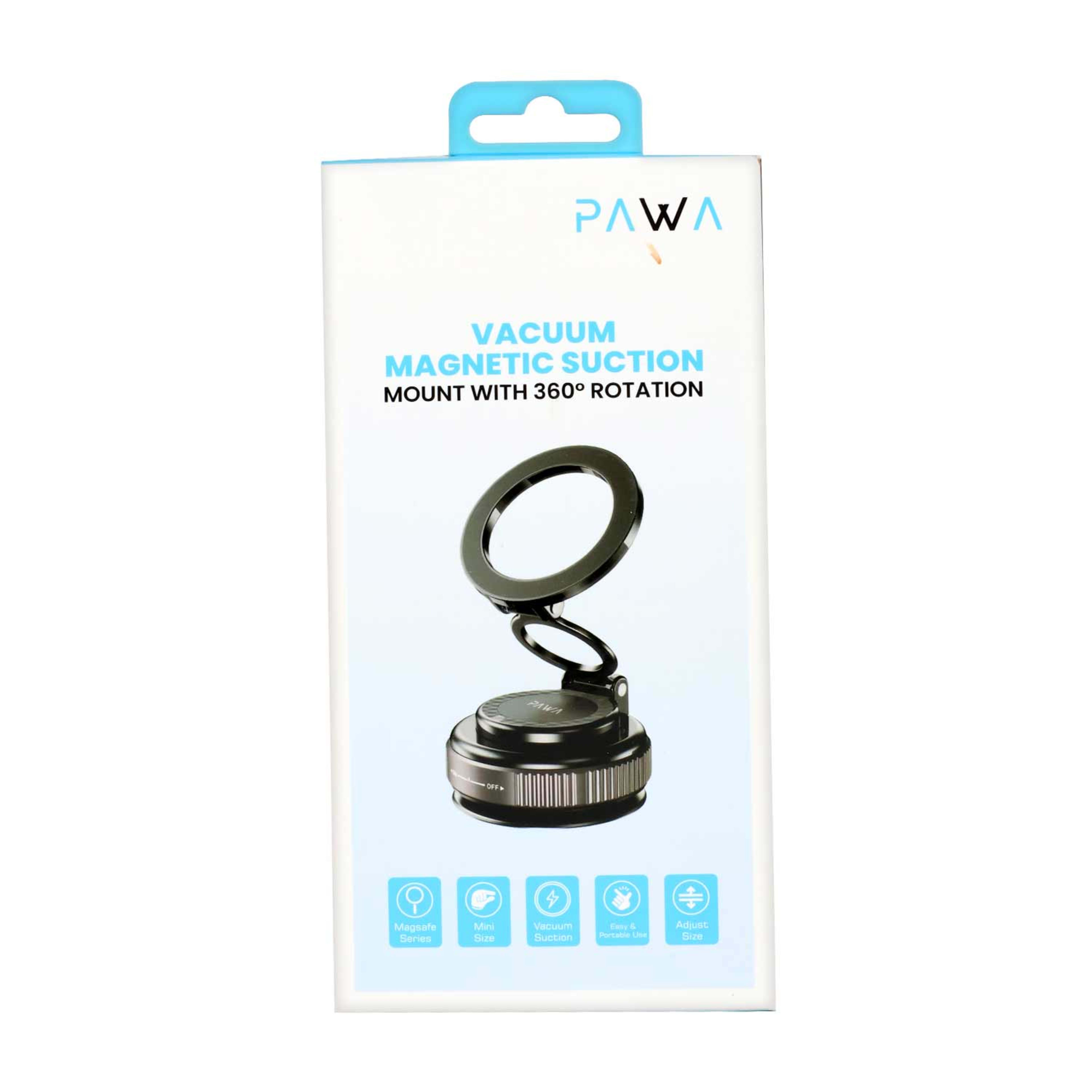 Pawa Vacuum Magnetic Suction 360 Rotation Pw-scrmnt10-bk
