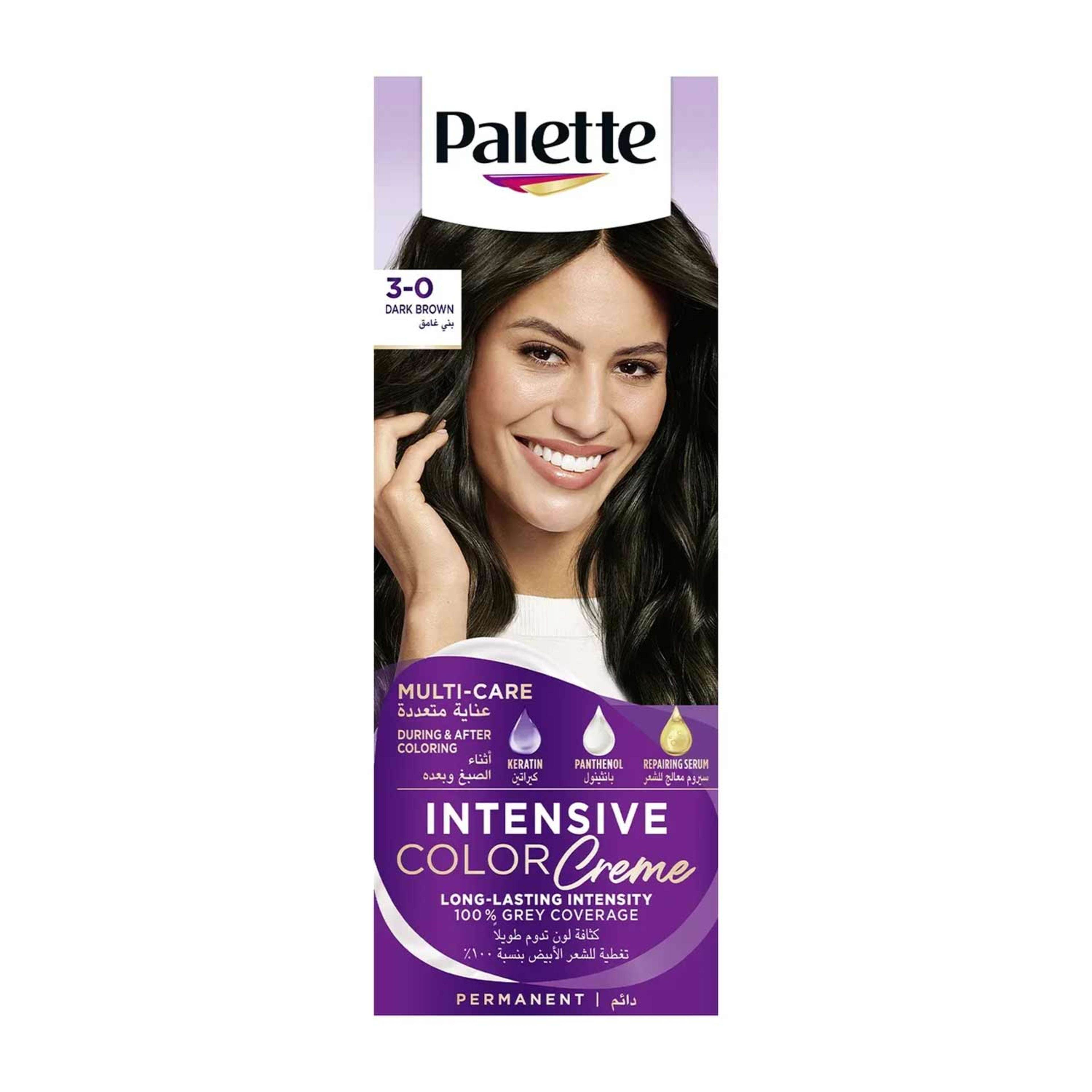 Palette Intensive Color Creme Dark Brown 3-0 110ml