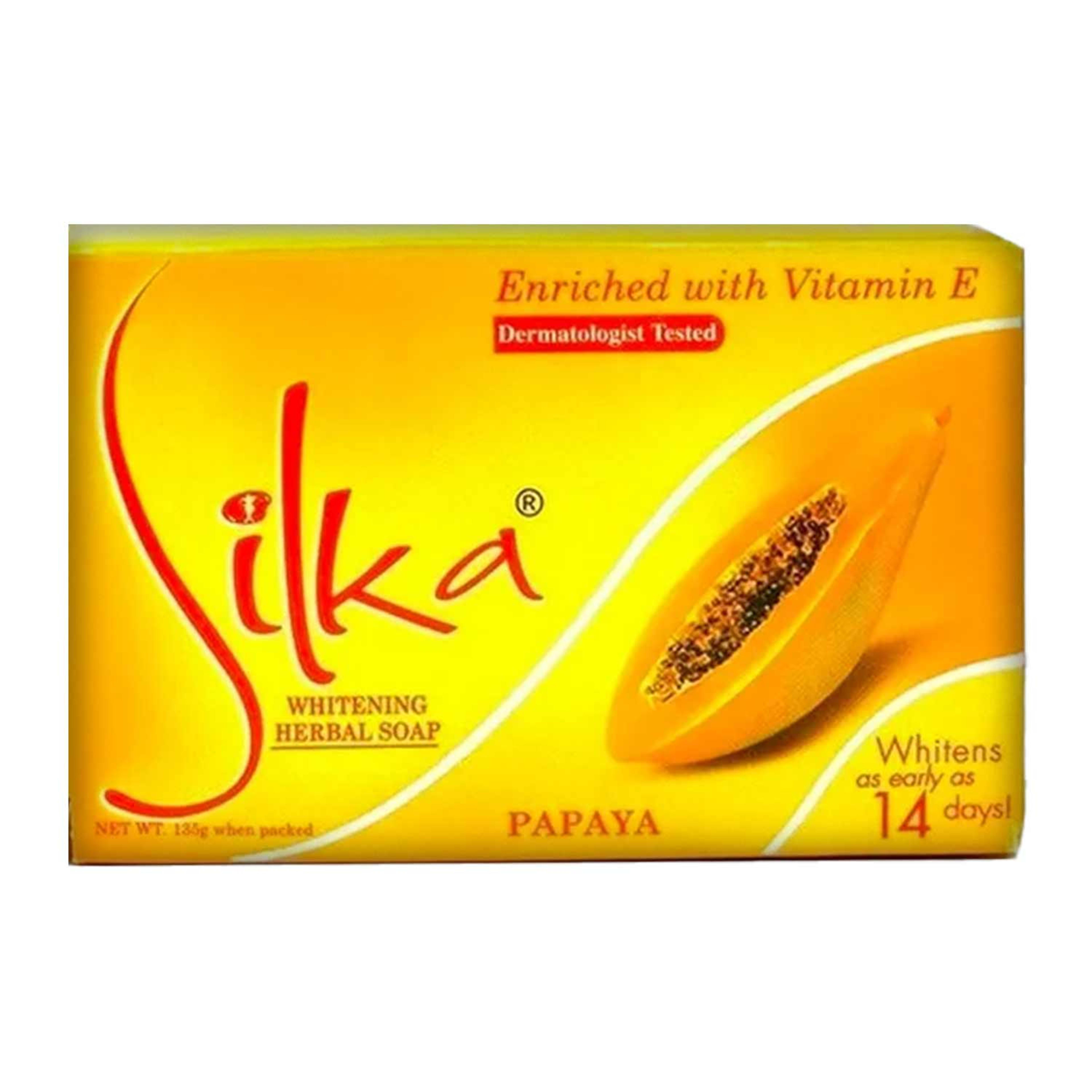 Silka Papaya Whitening Herbal Soap 135gm