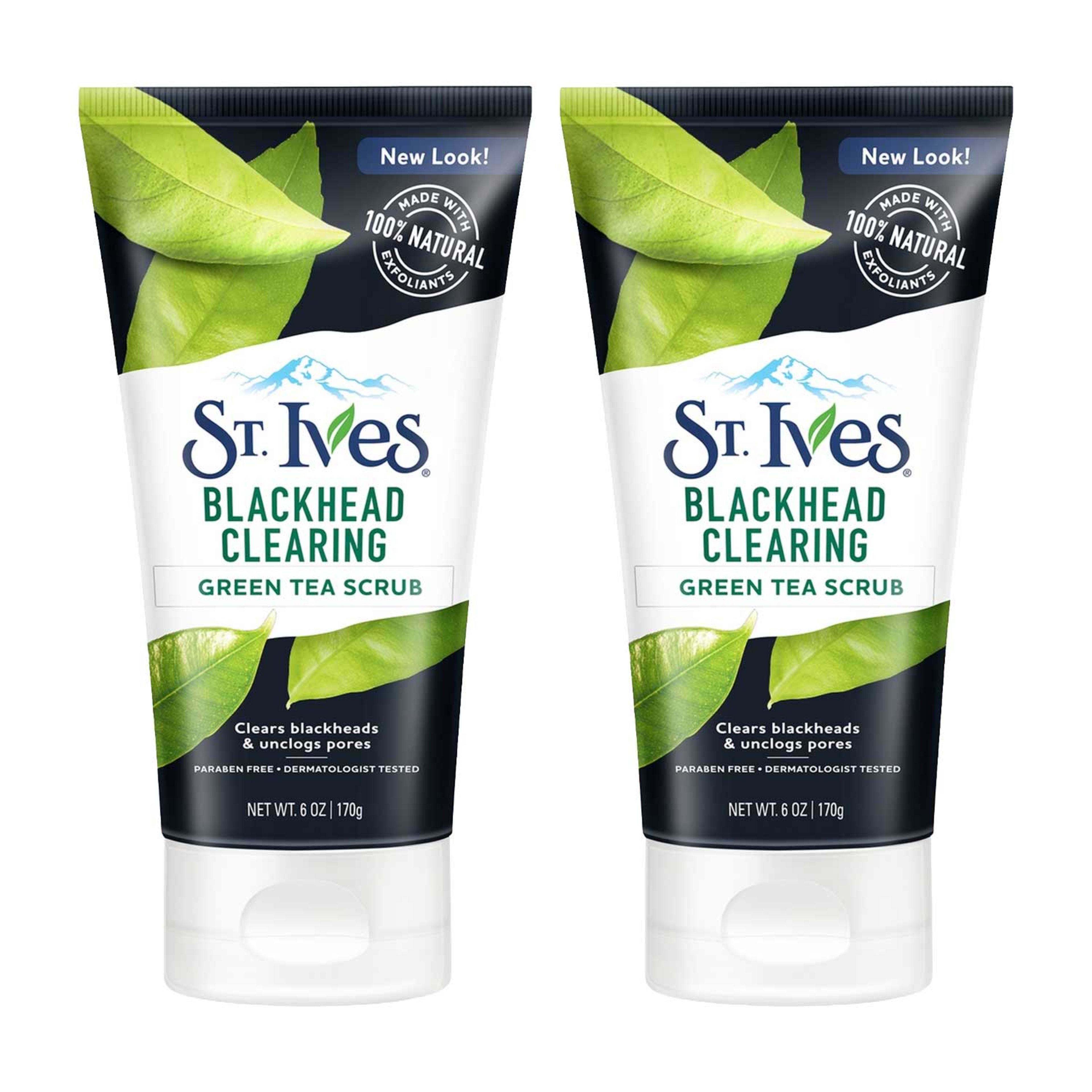 St. Ives Blackhead Clearing Green Tea Scrub 2x170gm