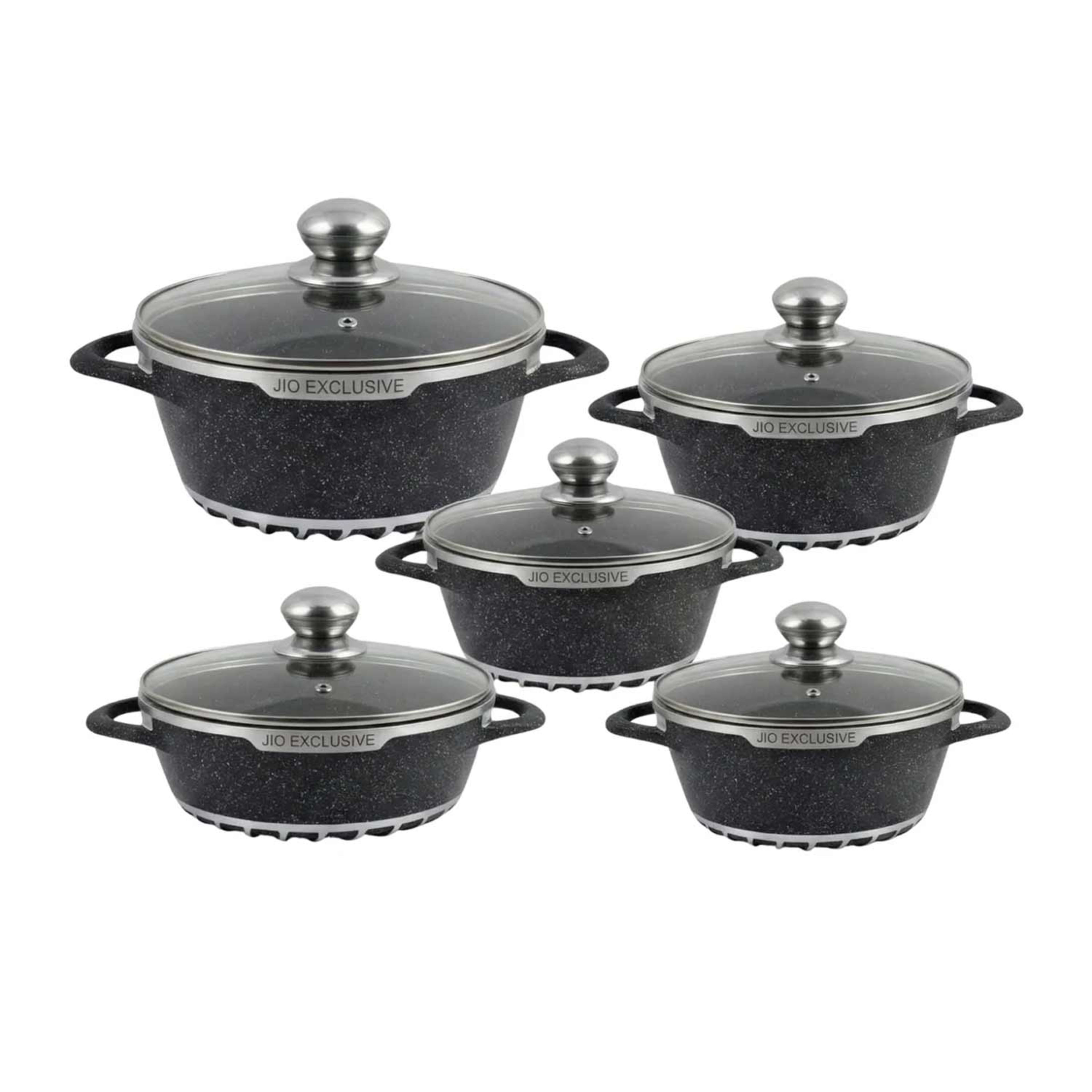 Jio Granie Cookware Set J0810