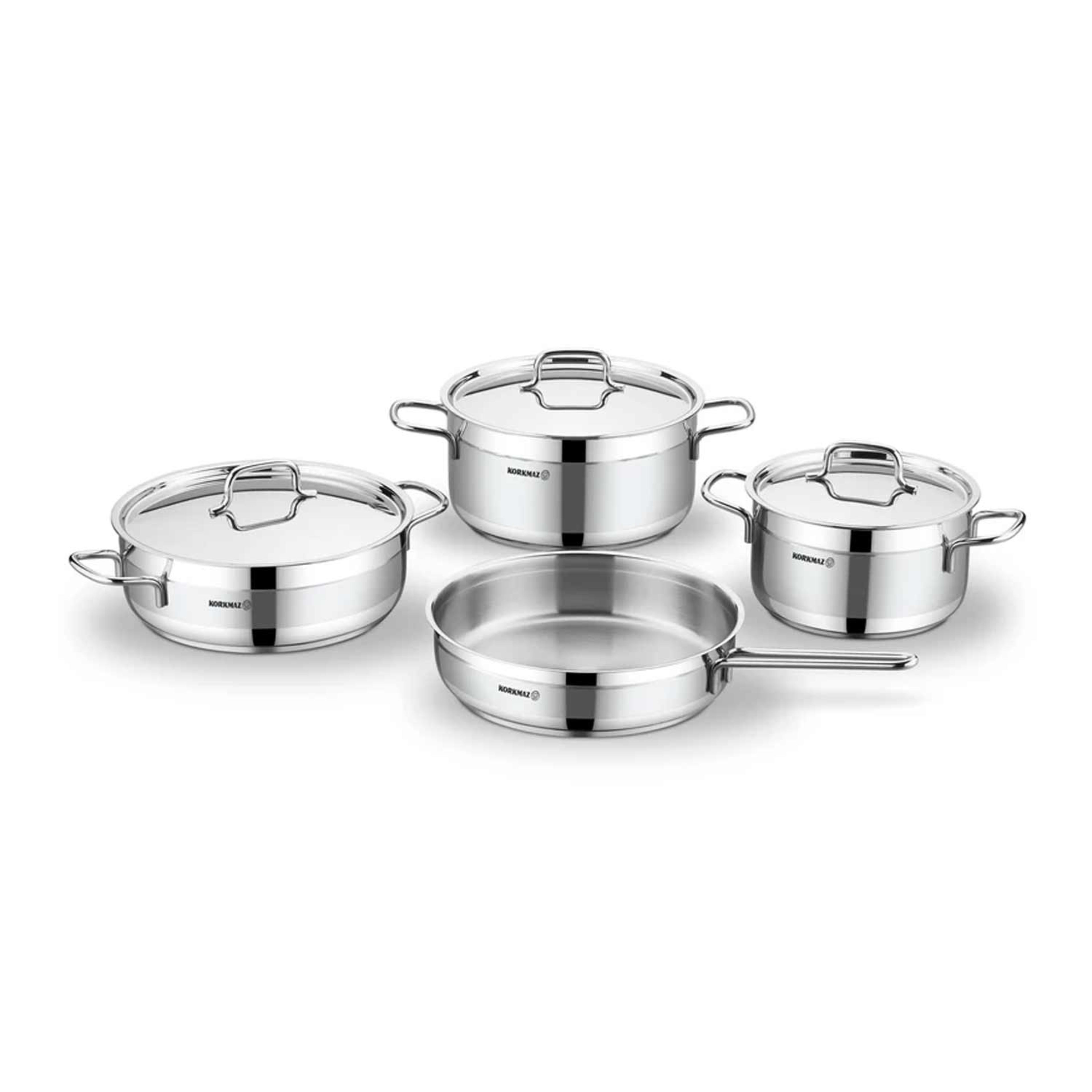 Korkmaz Alfaron Cookware Pots 7pcs Set Tko214