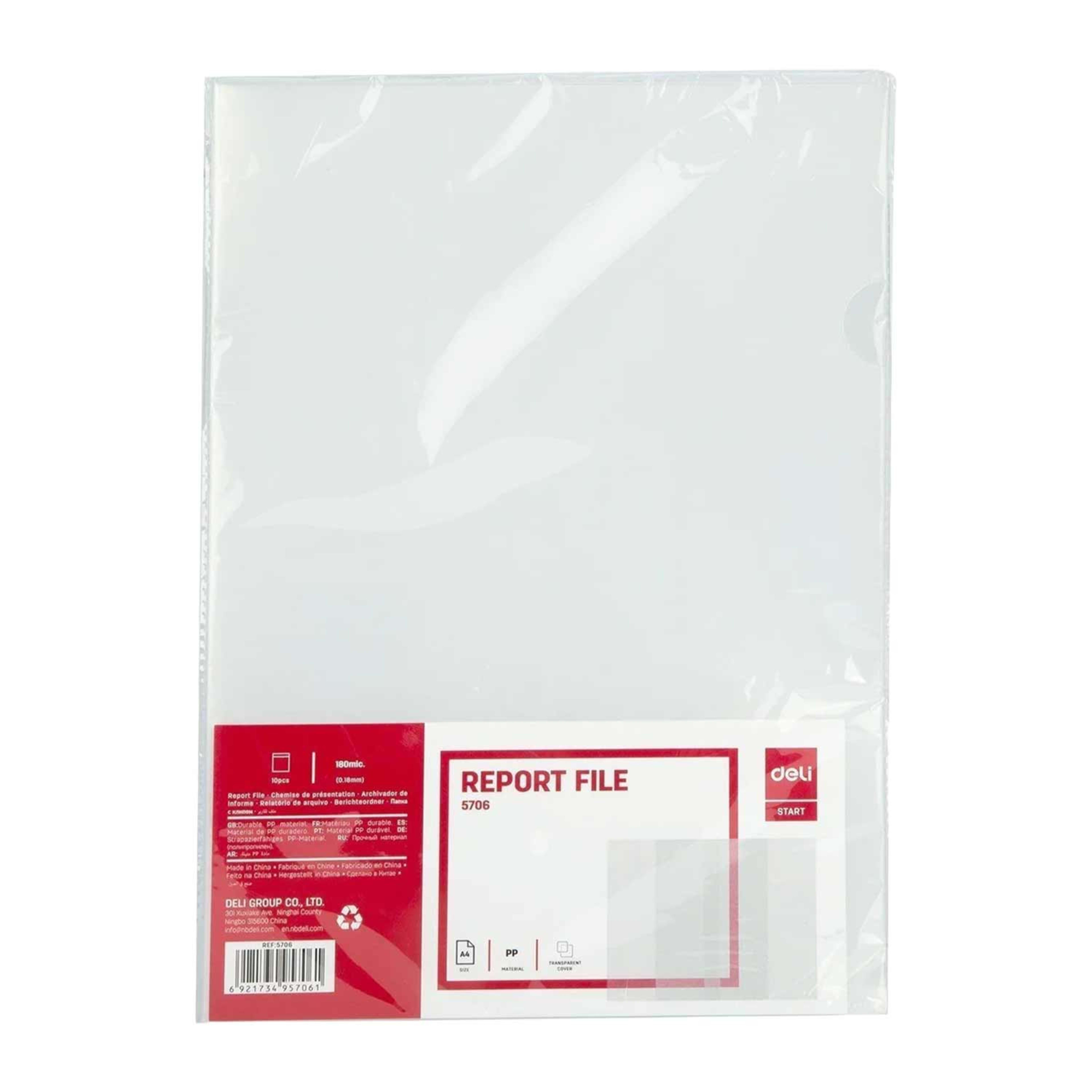 Deli Report File Clear A4 #dl-w5706