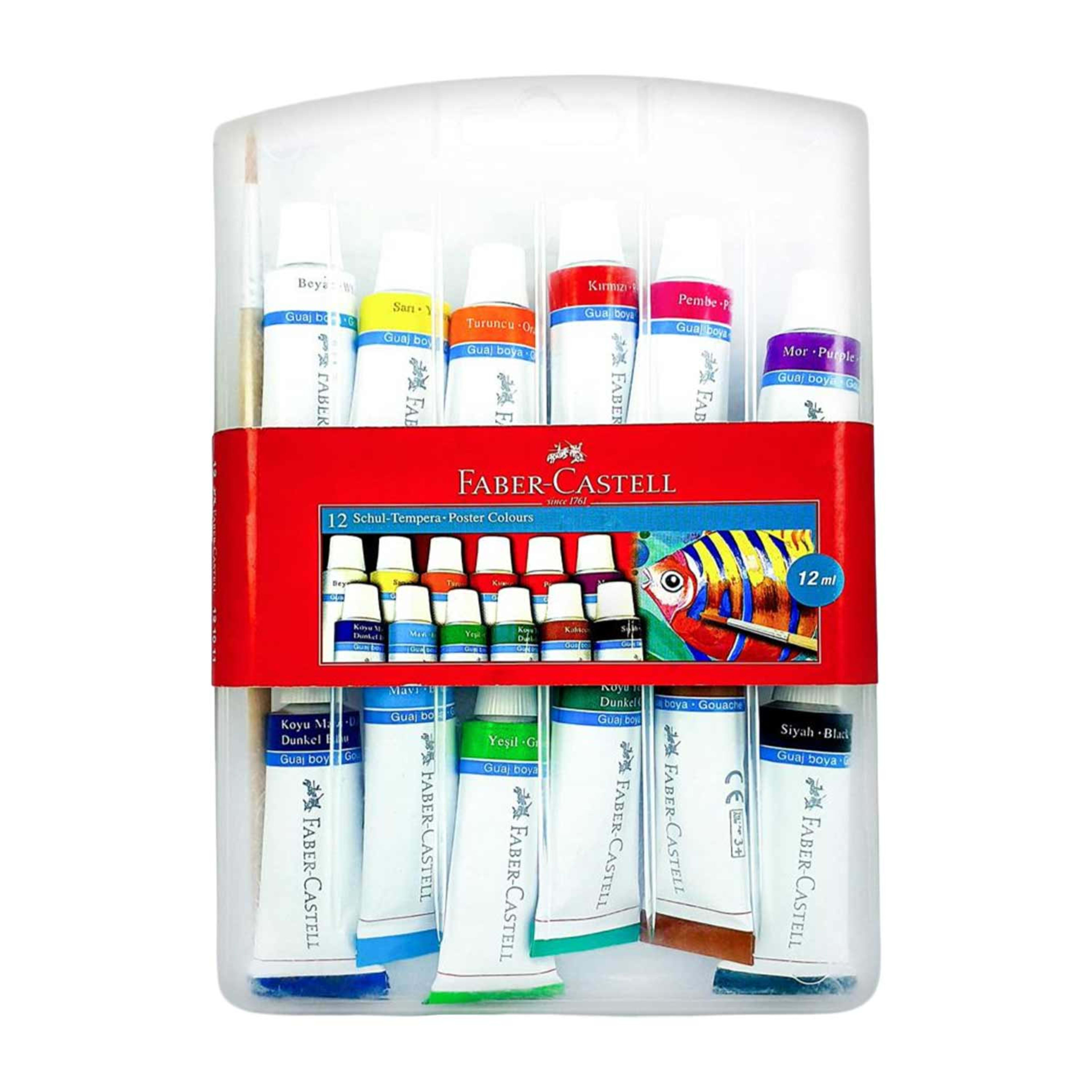 Faber-castell 12pcs Poster Color Tempera 12ml #121011