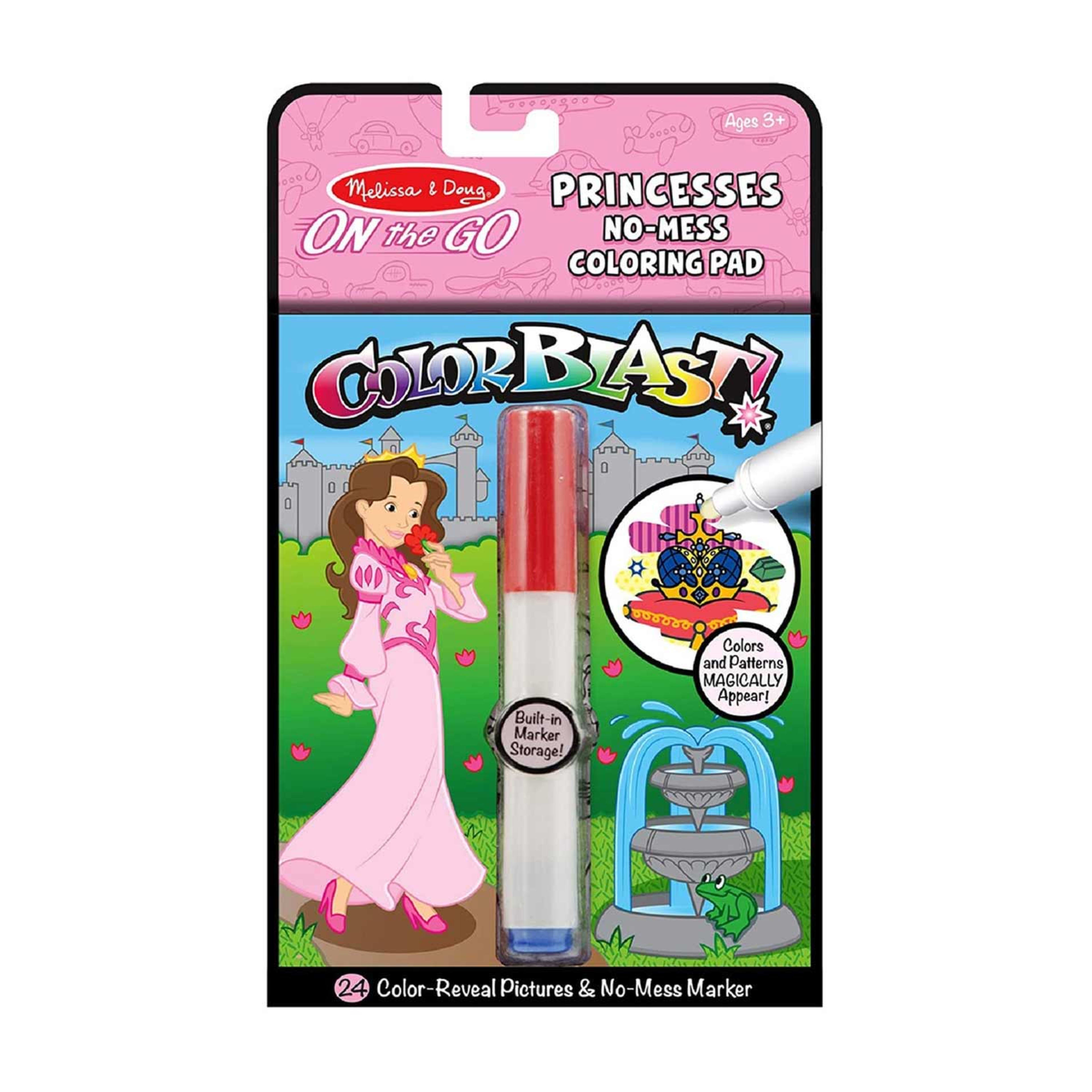 Melissa&doug Color Blast Princesses No-mess Coloringpad 5356