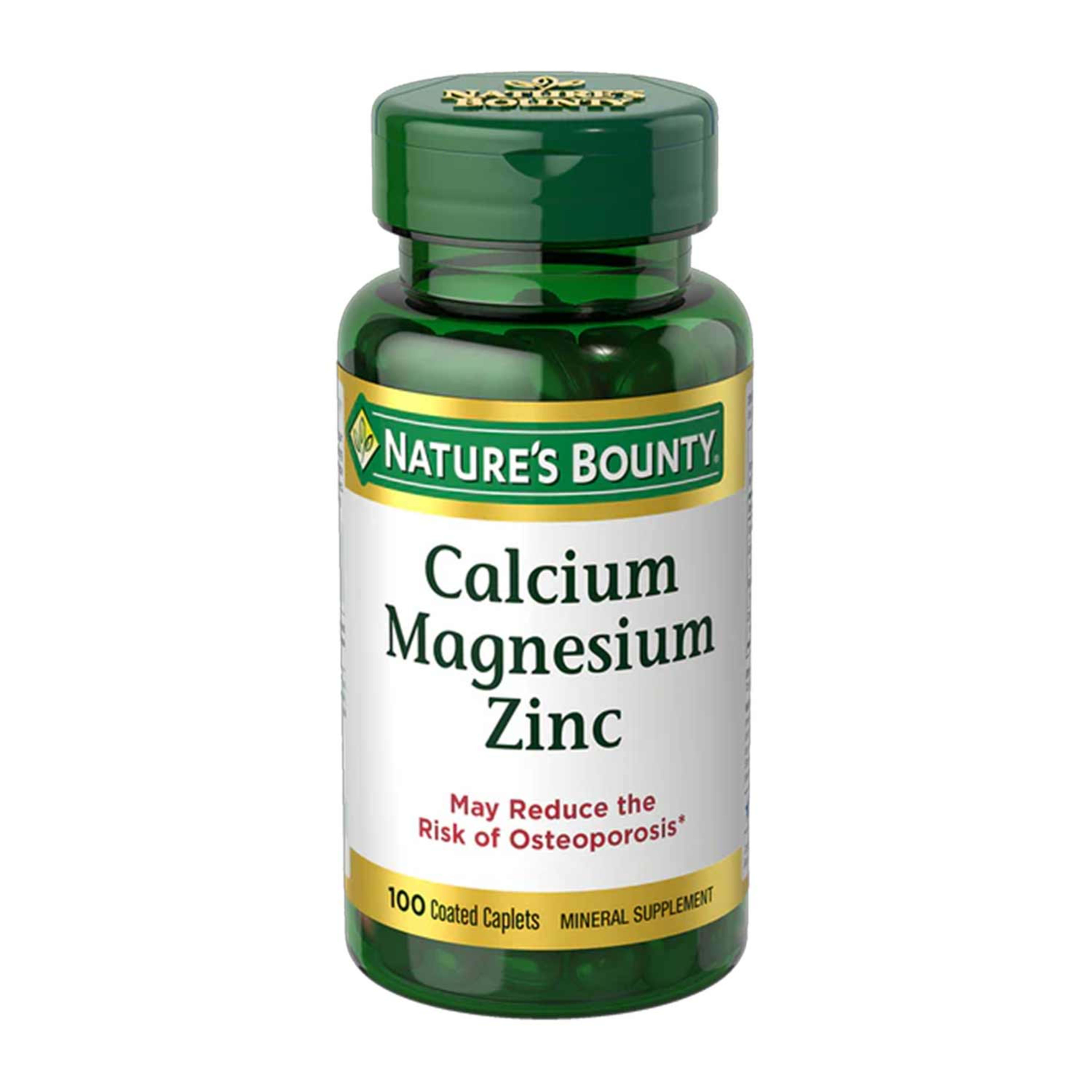 Nature's Bounty Calcium Magnesium Zinc 100 Caplets