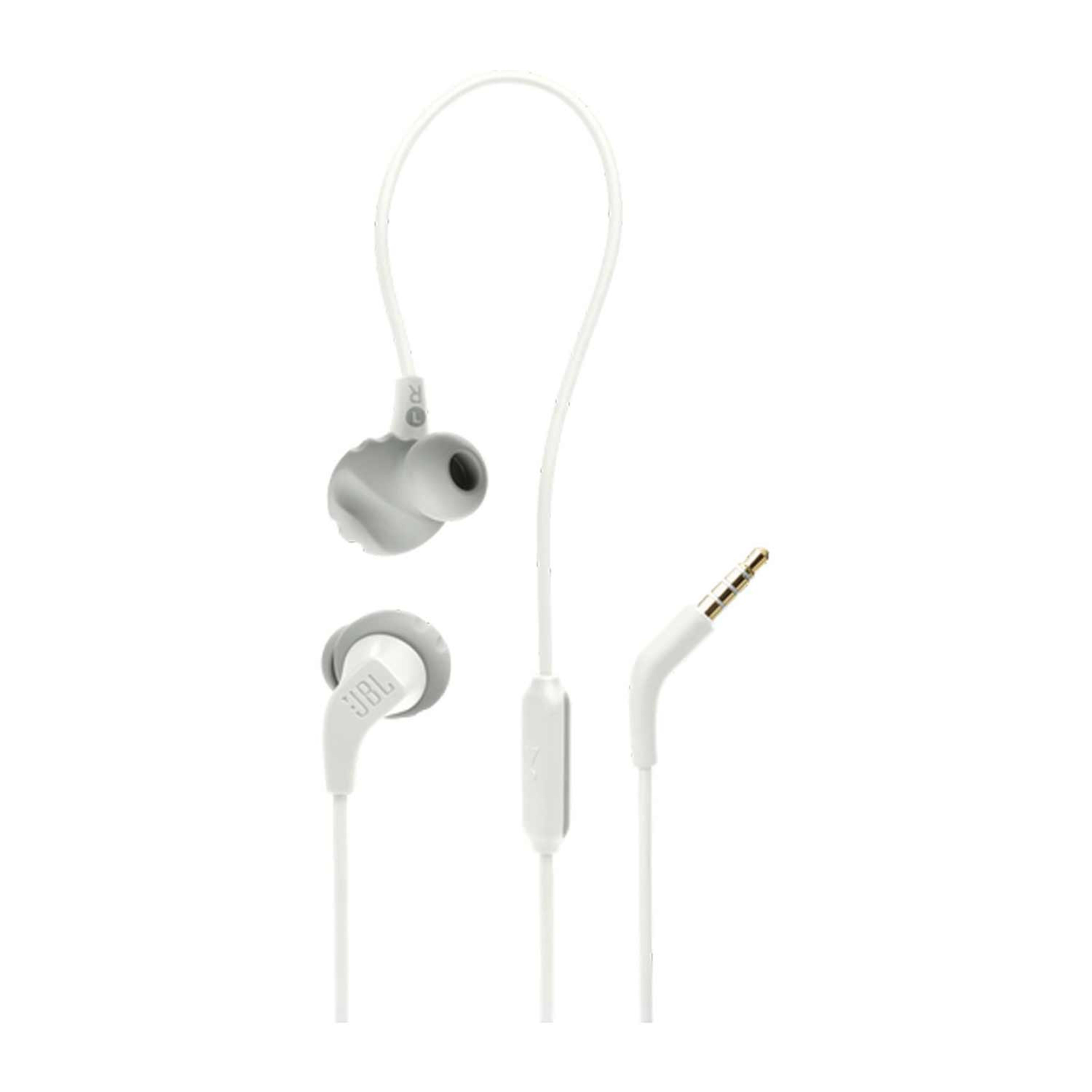 Jbl Waterproof Wired In-ear Sports Headphones White Jblendurrun2wht