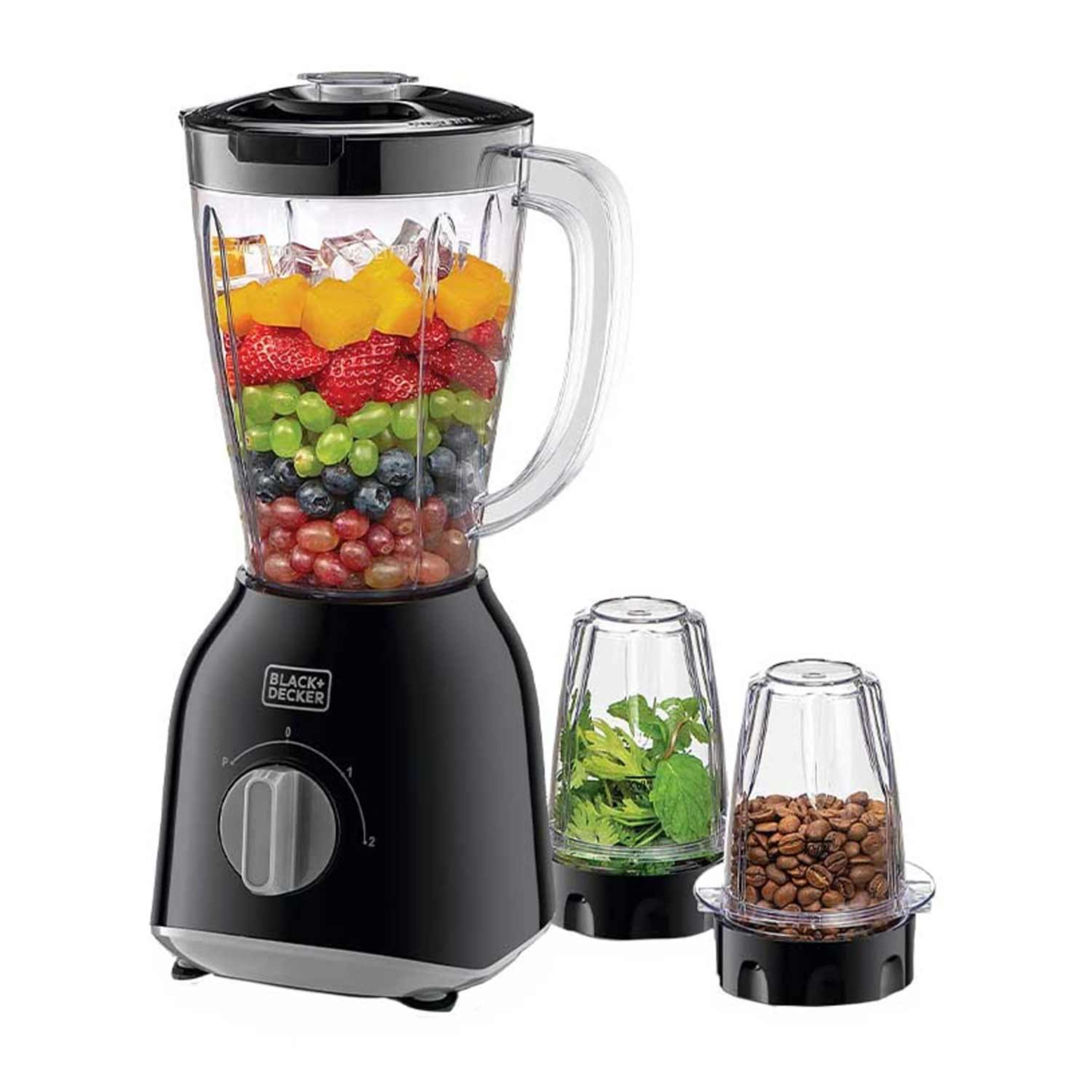 Black & Decker Blender with 2 Mills & Extra Jar 400w #bl415-b5