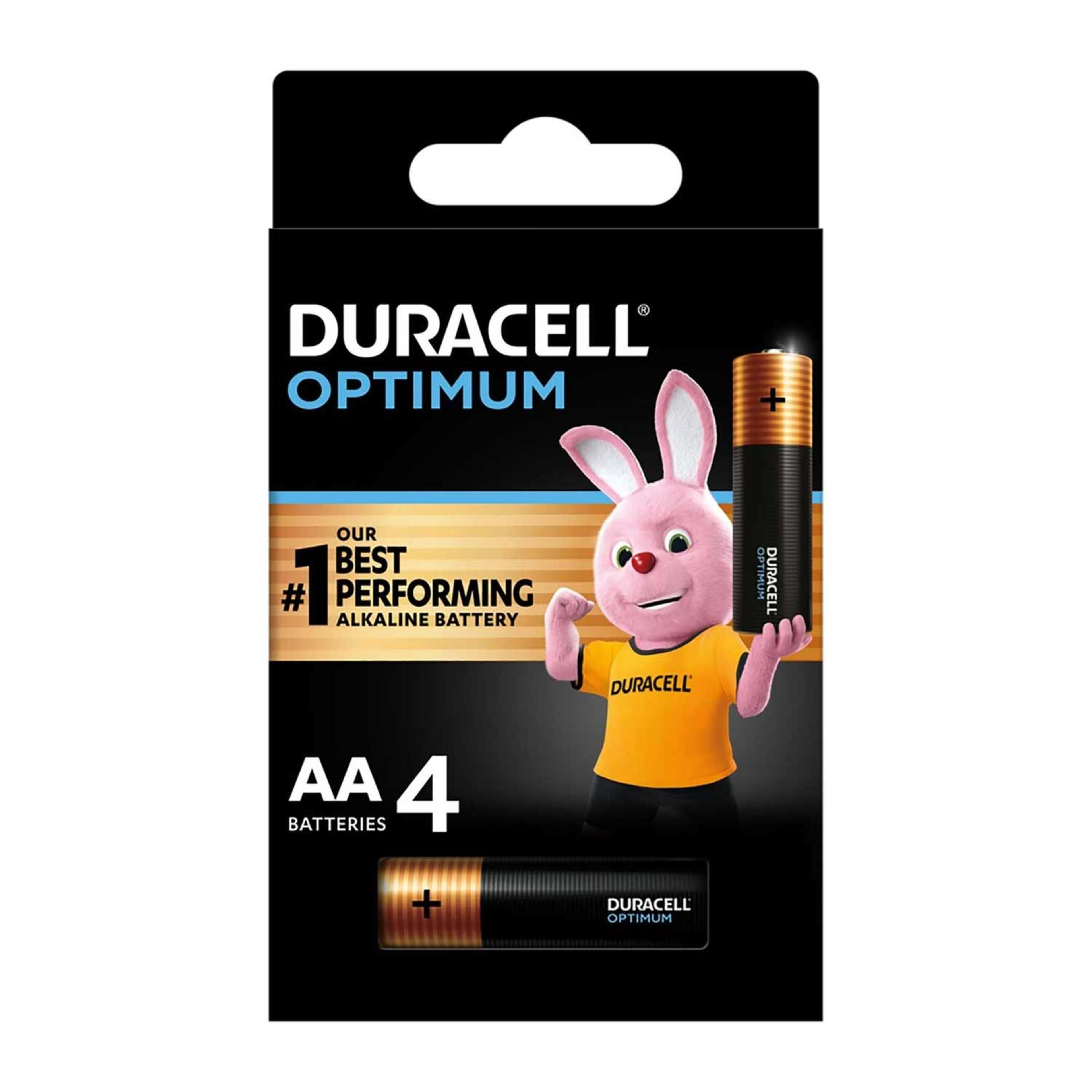 Duracell Optimum Alkaline Battery Aa 4pcs