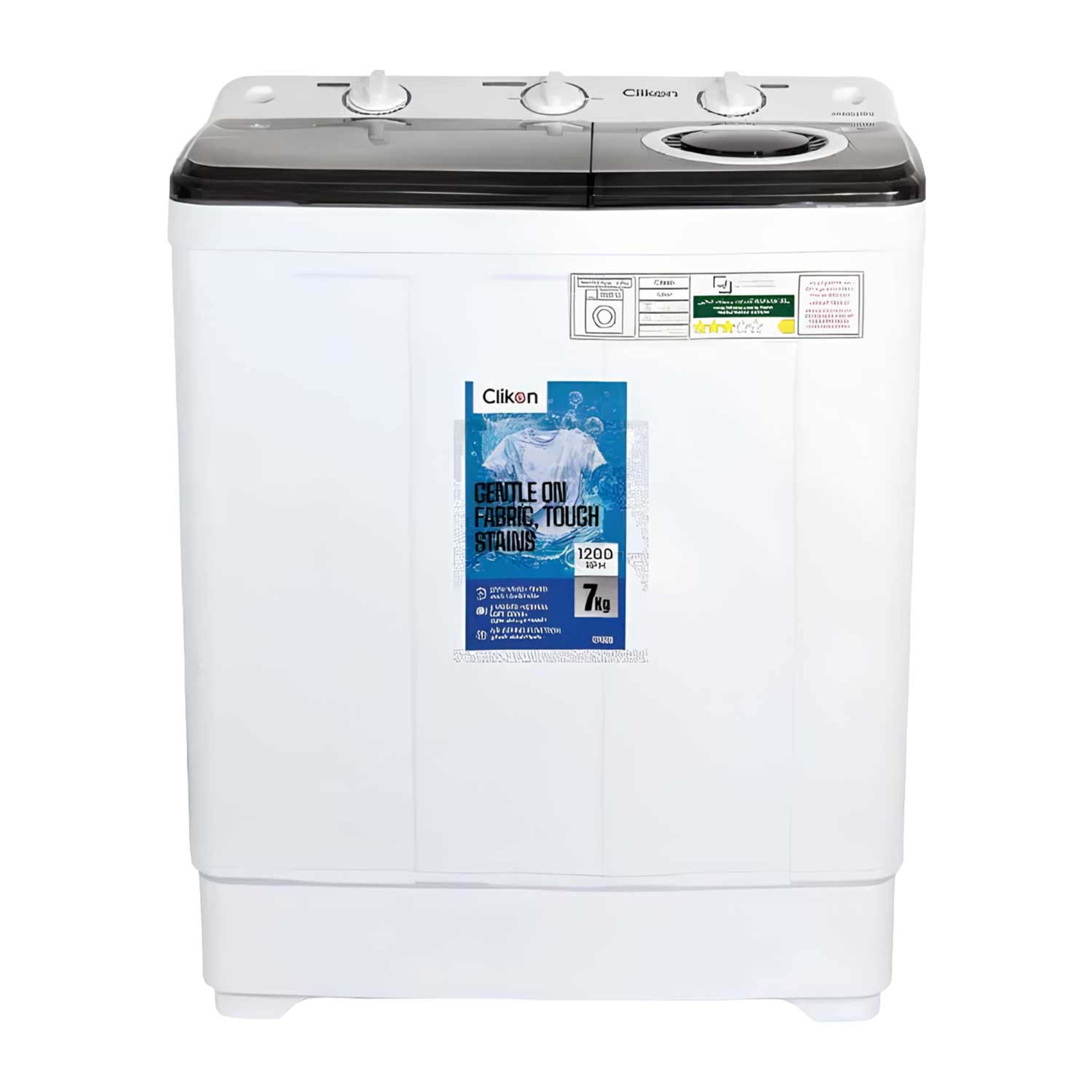 Clikon Semi Automatic Washing Machine 7kg Ck668