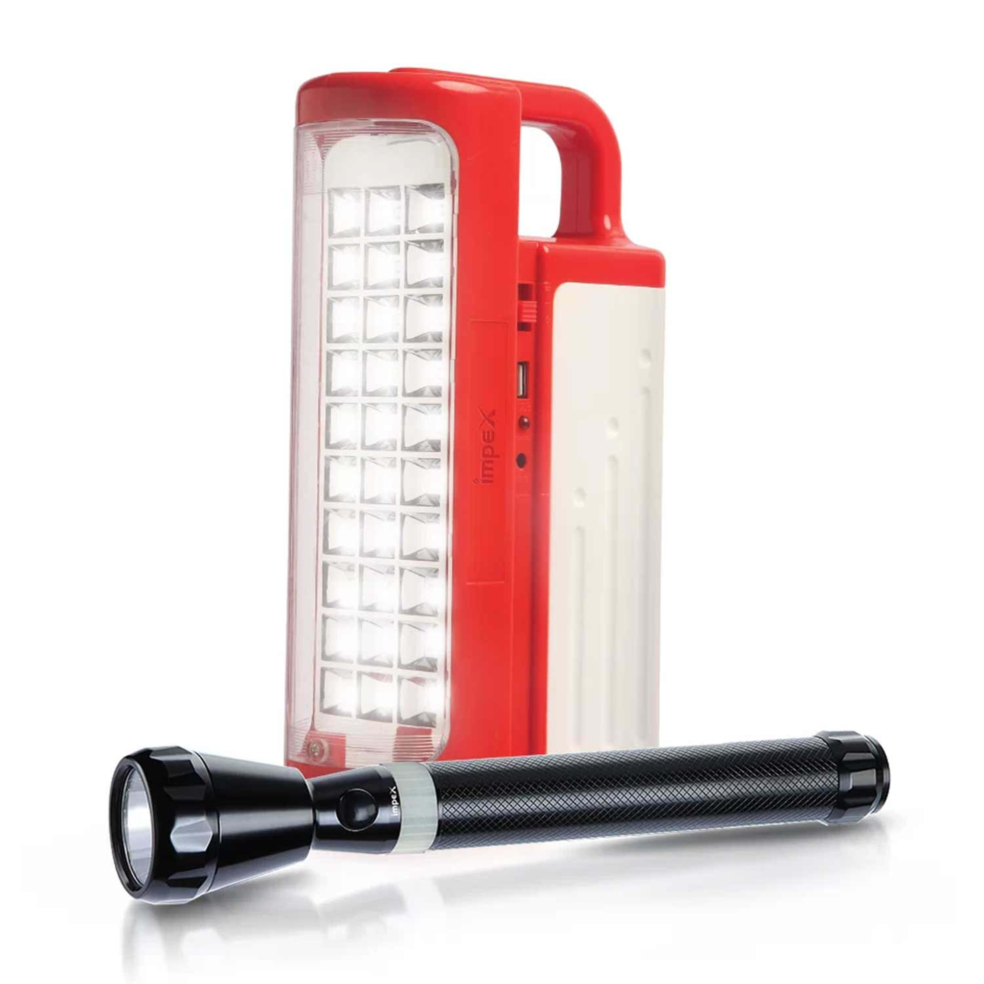 Impex LED Rechargeable Lantern & Flashlight Combo #cb2283