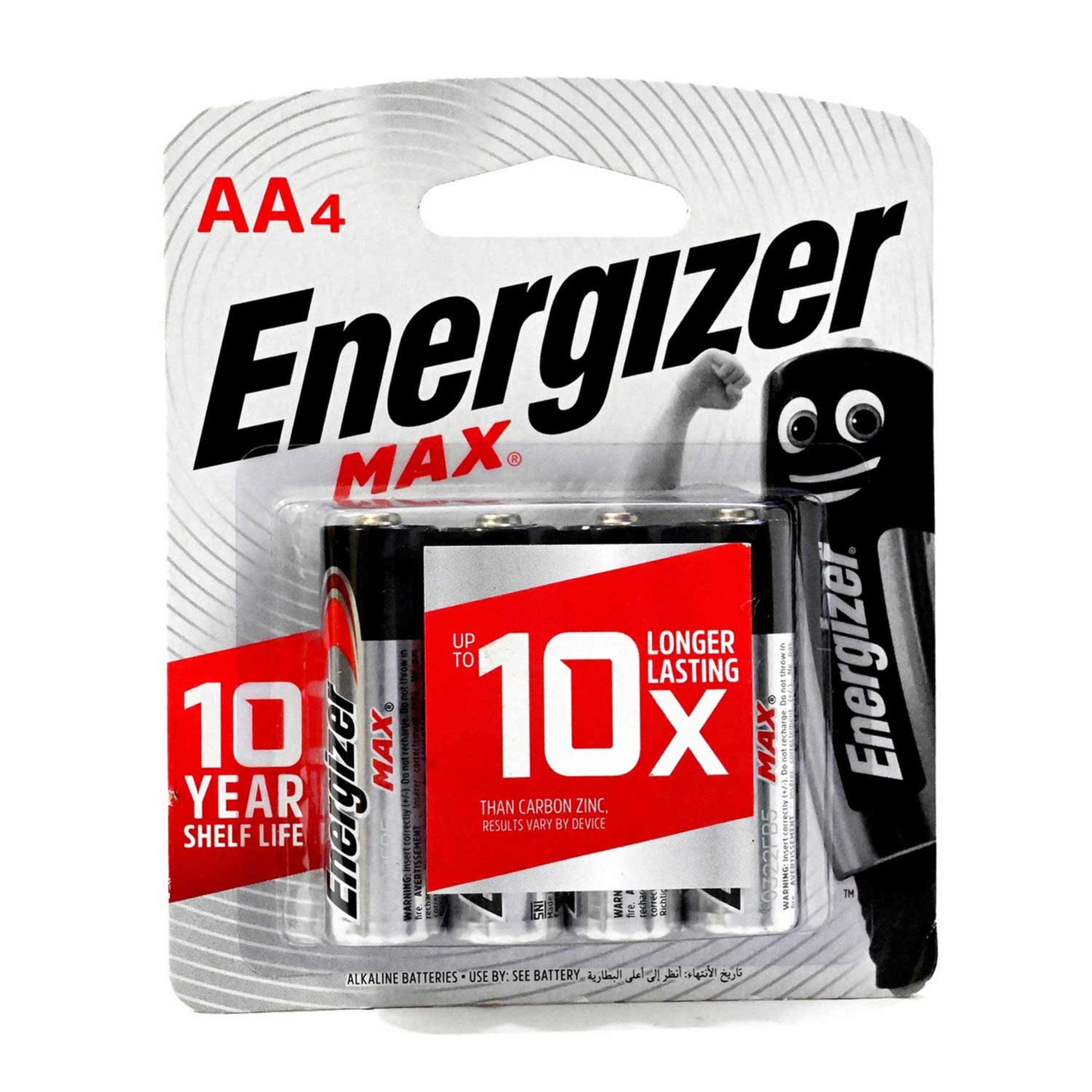 Energizer Max Battery Alkaline Aa Bp4