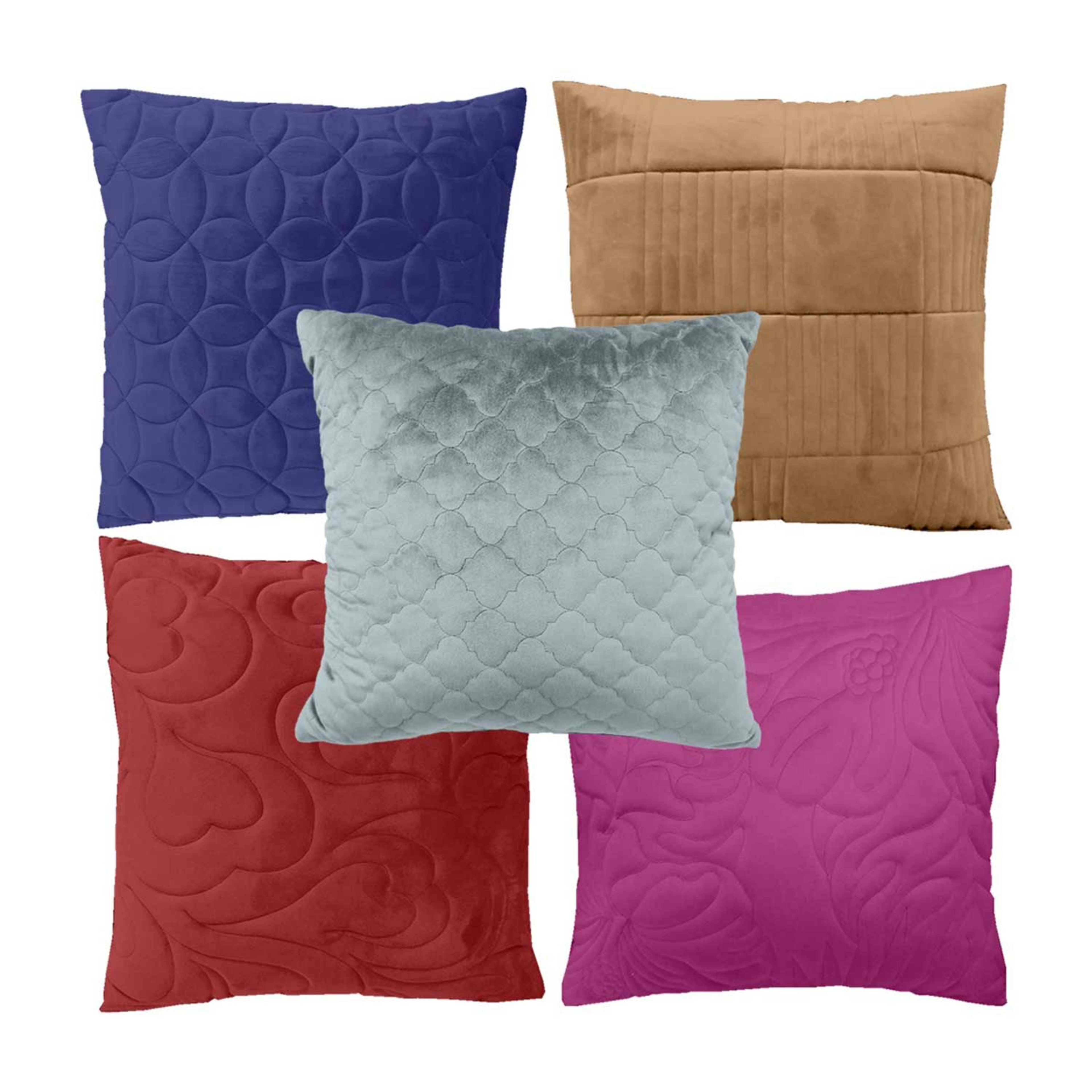 Rankoussi Quilted Cushion 45x45cm Assorted