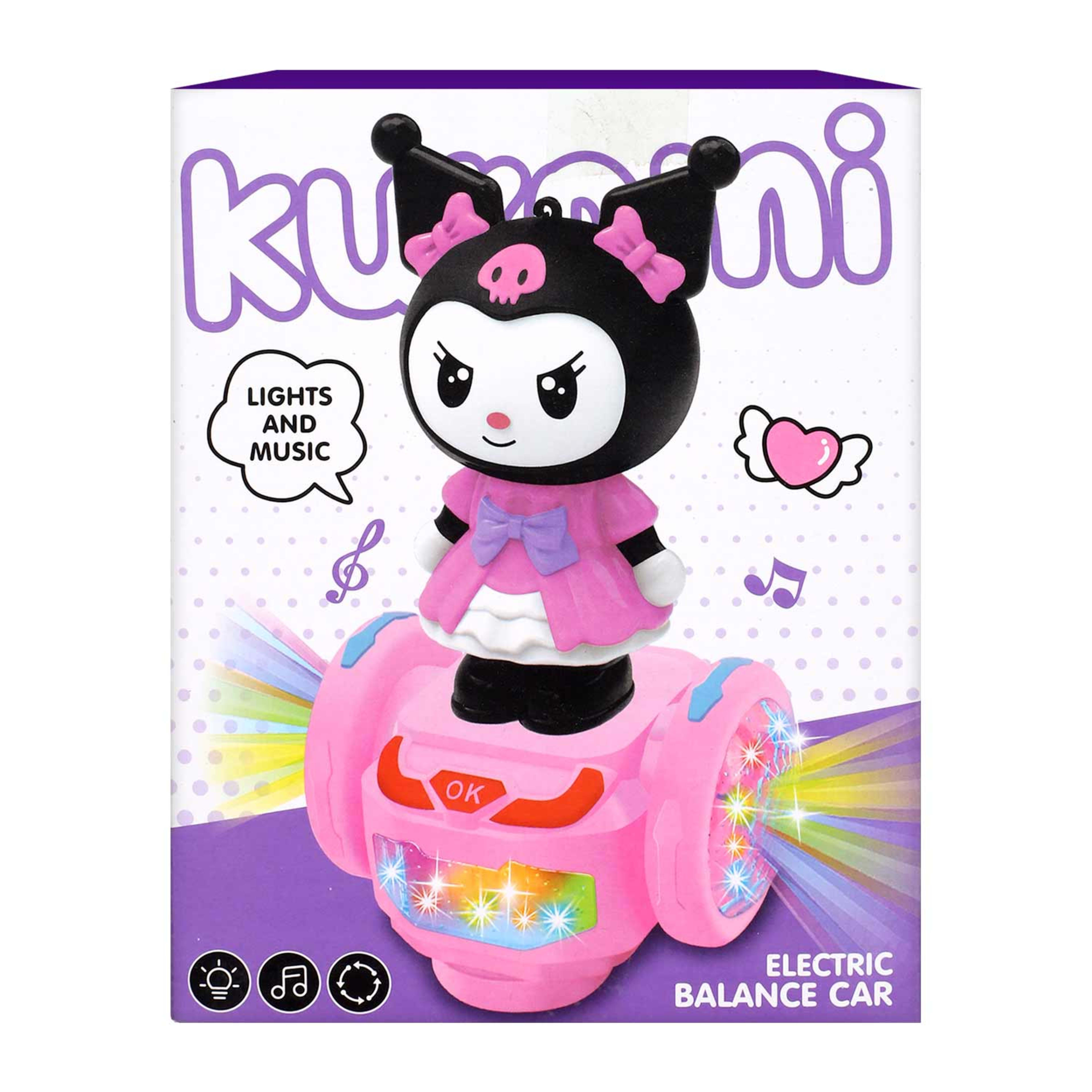 Kuromi Balance Car with Light and Music 456-42a