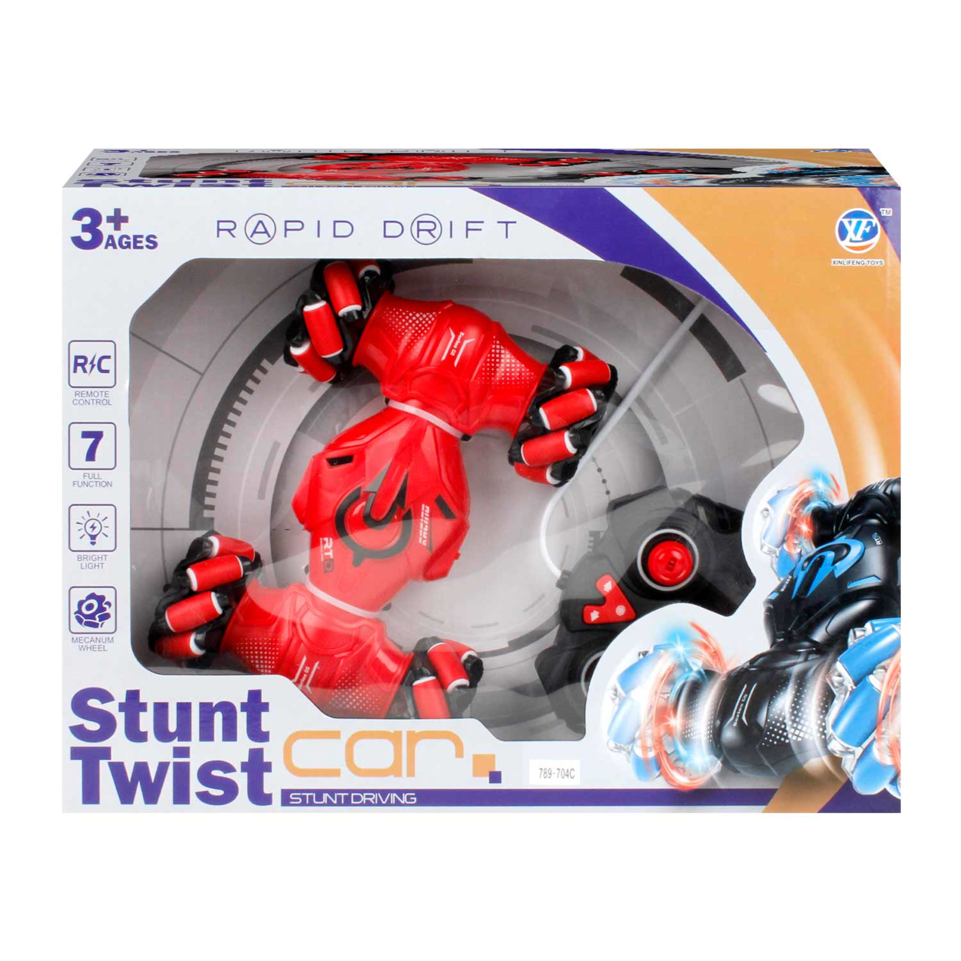 Xinlifeng Toys Rc Rechargeable Stunt Twist Car 789-704c