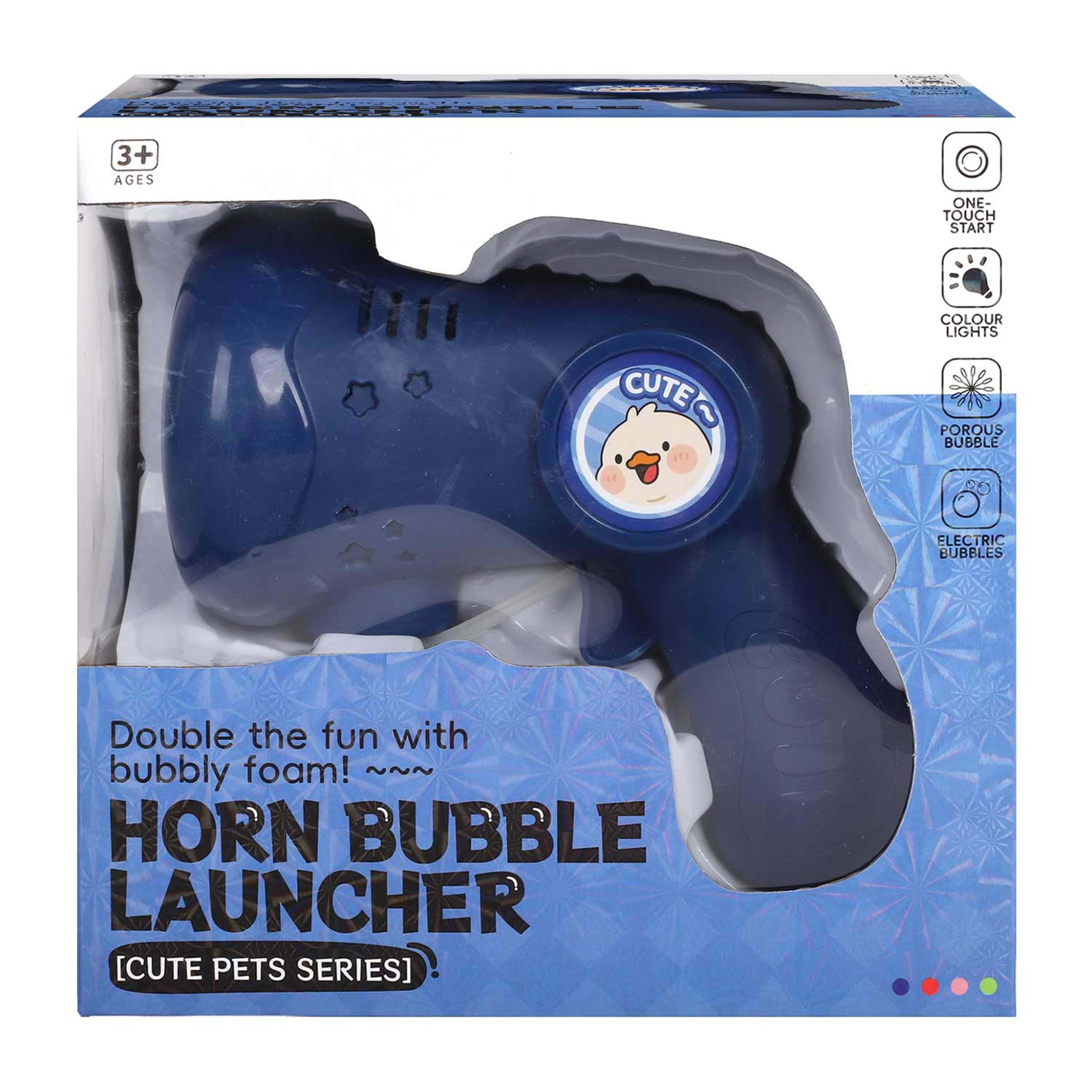 Horn Bubble Launcher Battery Operated Bjc-3