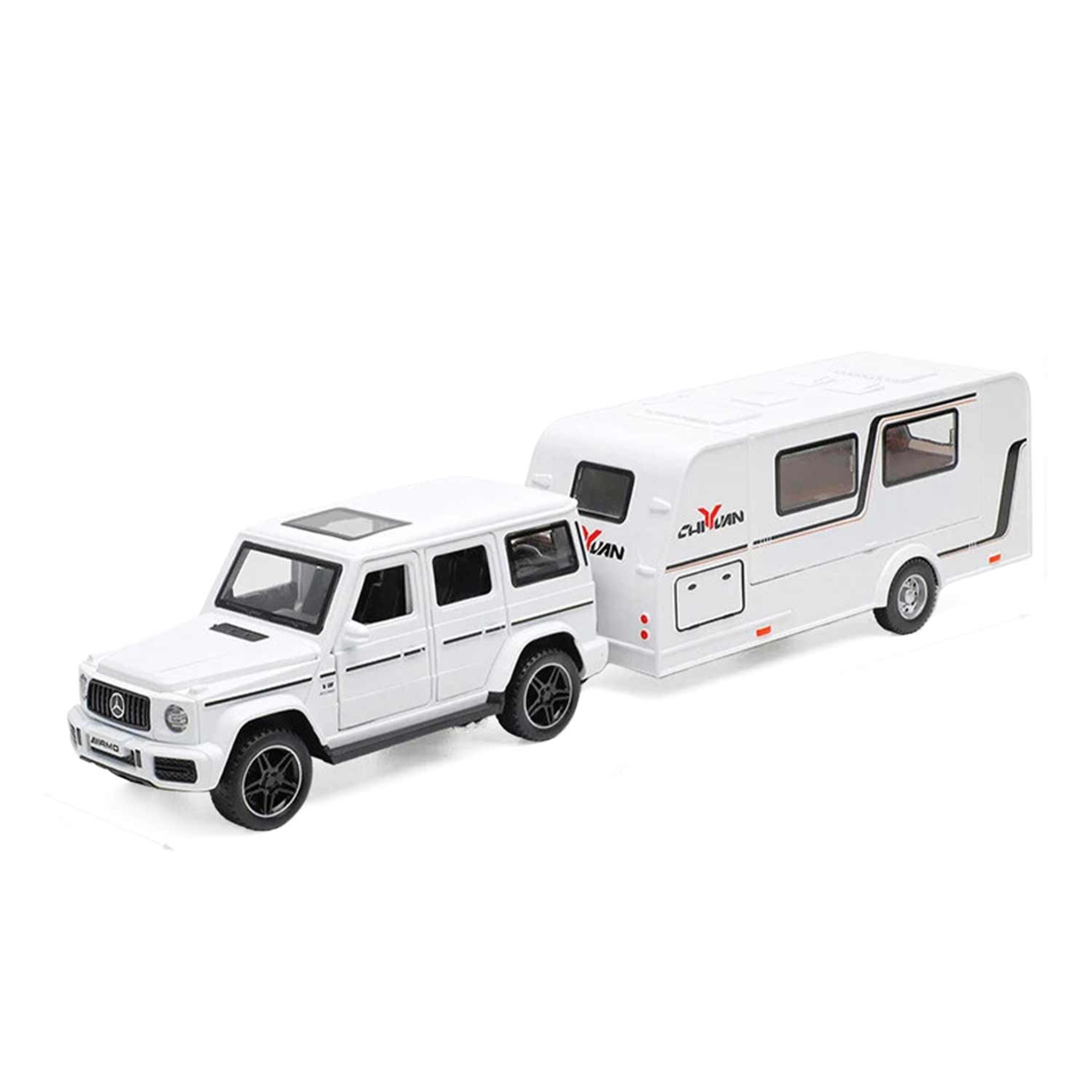 Chiyuan Alloy Car Caravan with Sound & Light B21040