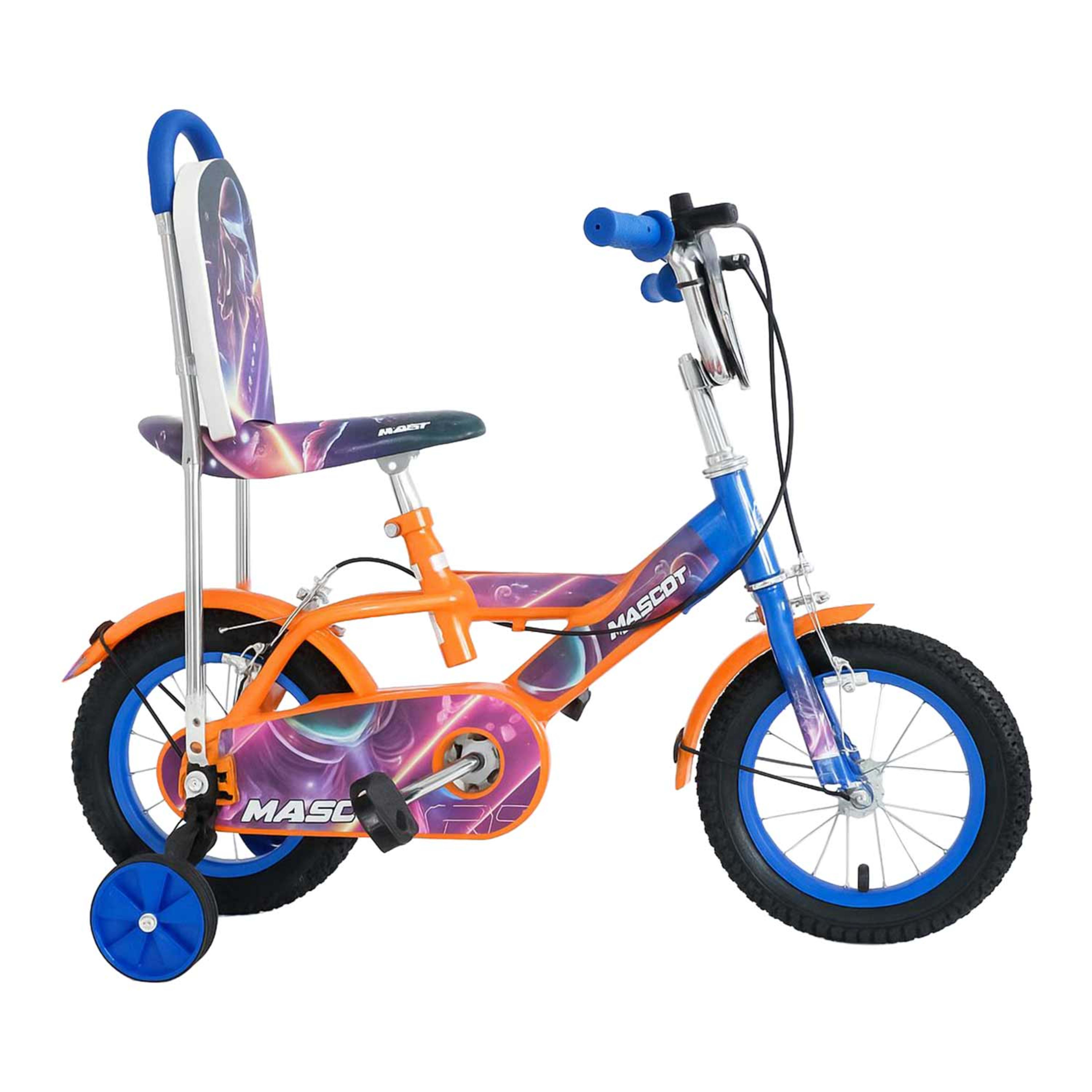 Mascot Bicycle with Back Rest+side Wheel 12inch 10x14ml M160-12hr
