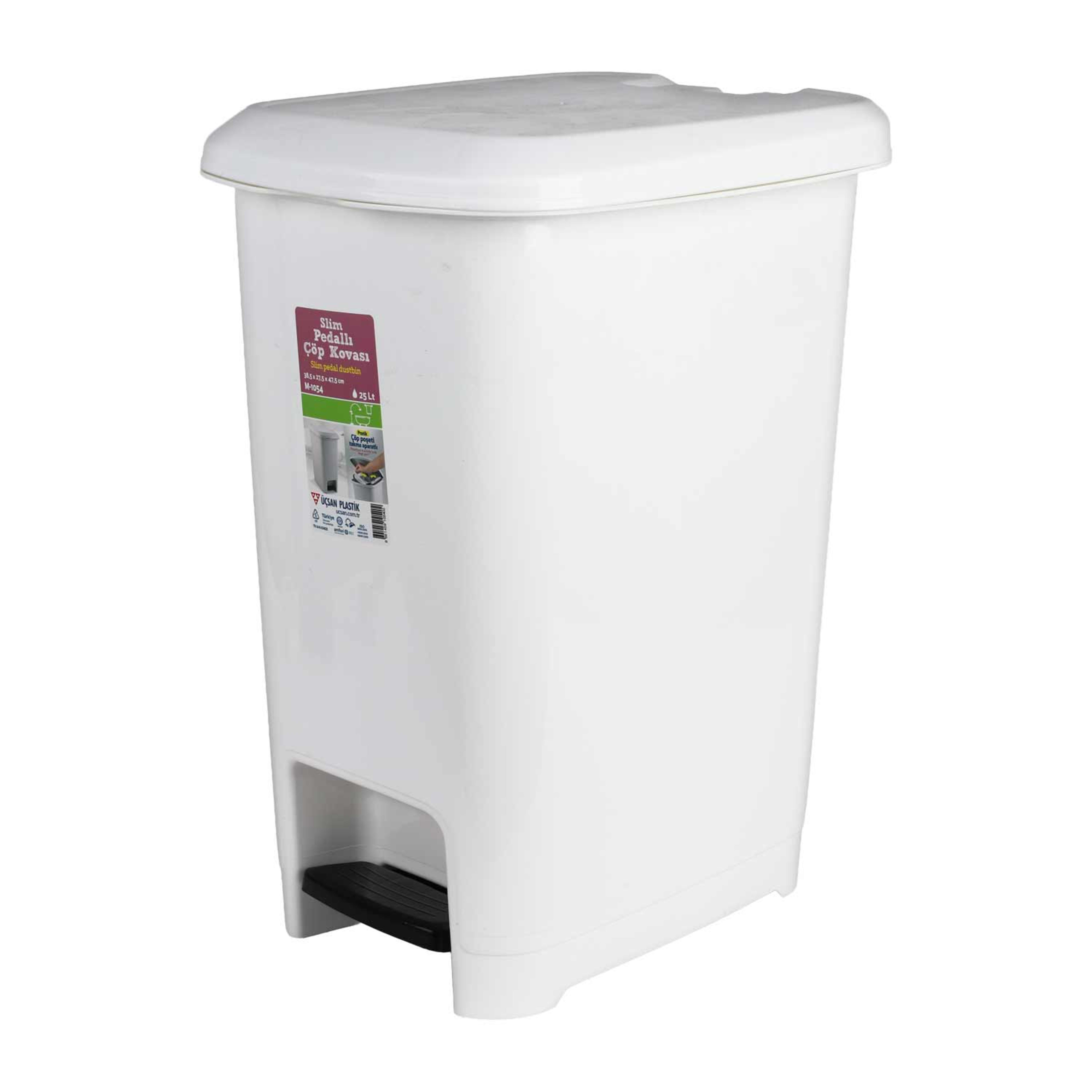 Ucsan Slim Pedal Dust Bin 25l #m-1054/ #103836