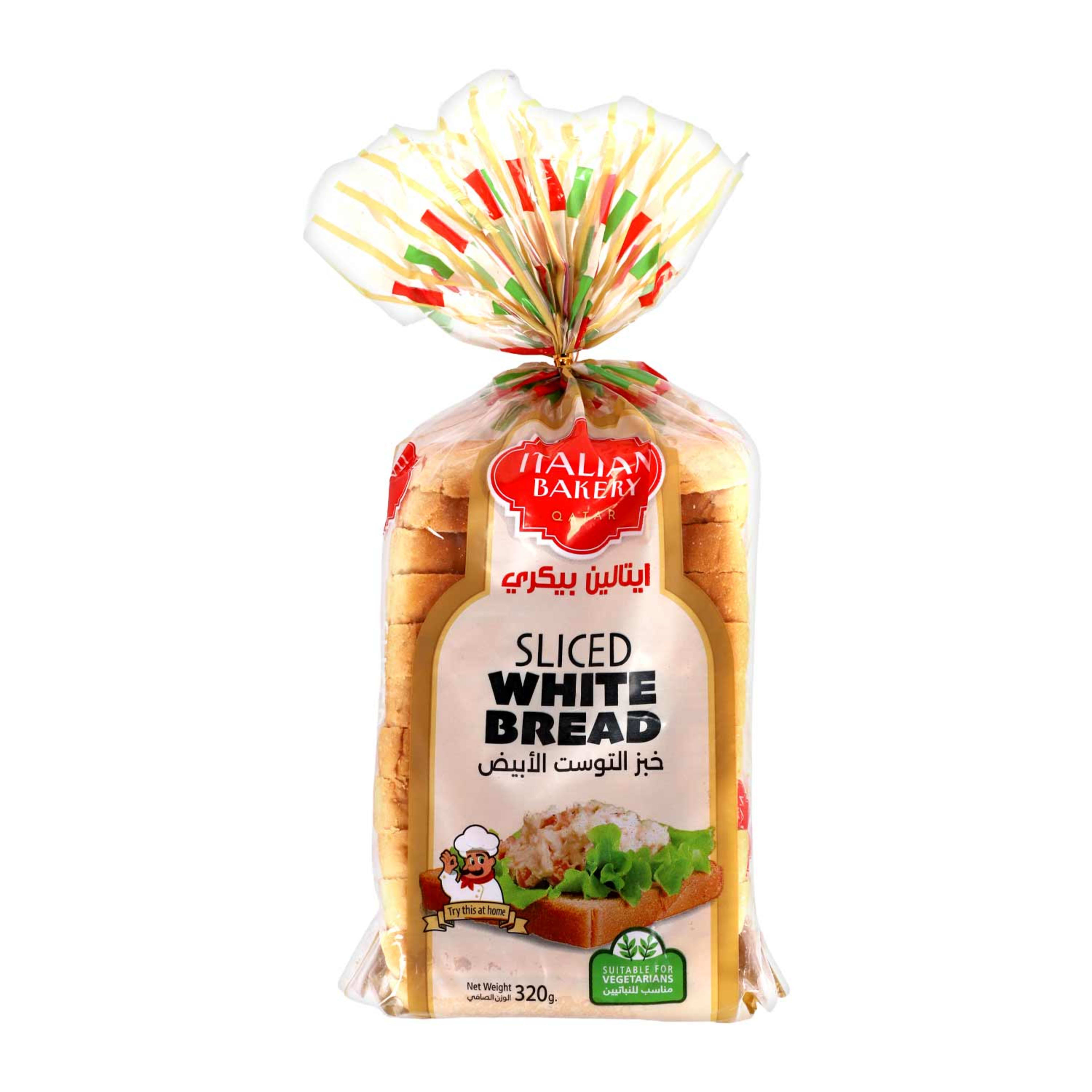 Italian Bakery Sliced White Bread 320gm