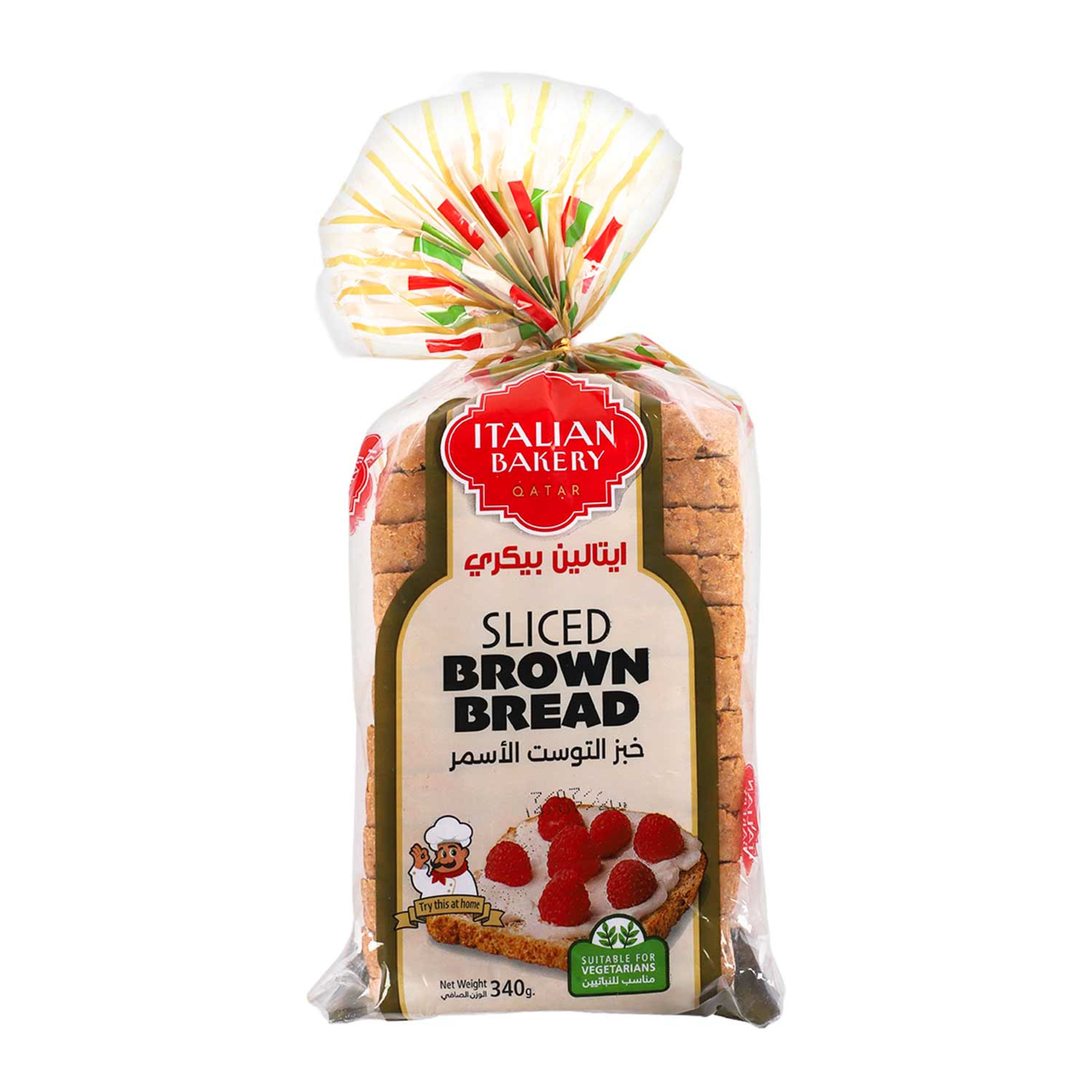 Italian Bakery Sliced Brown Bread 340gm