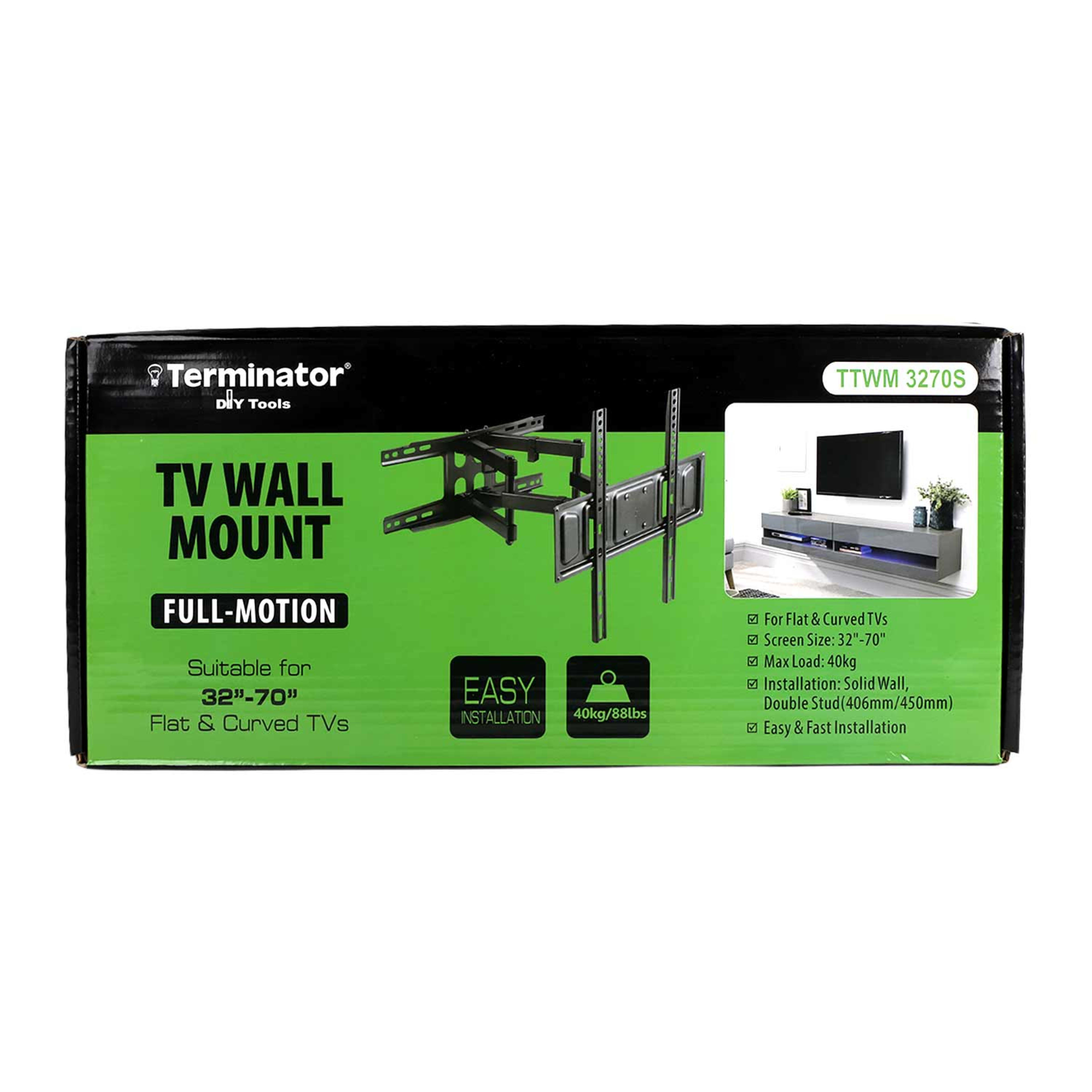 Terminator TV Wall Mount Full-motion Ttwm 3270s