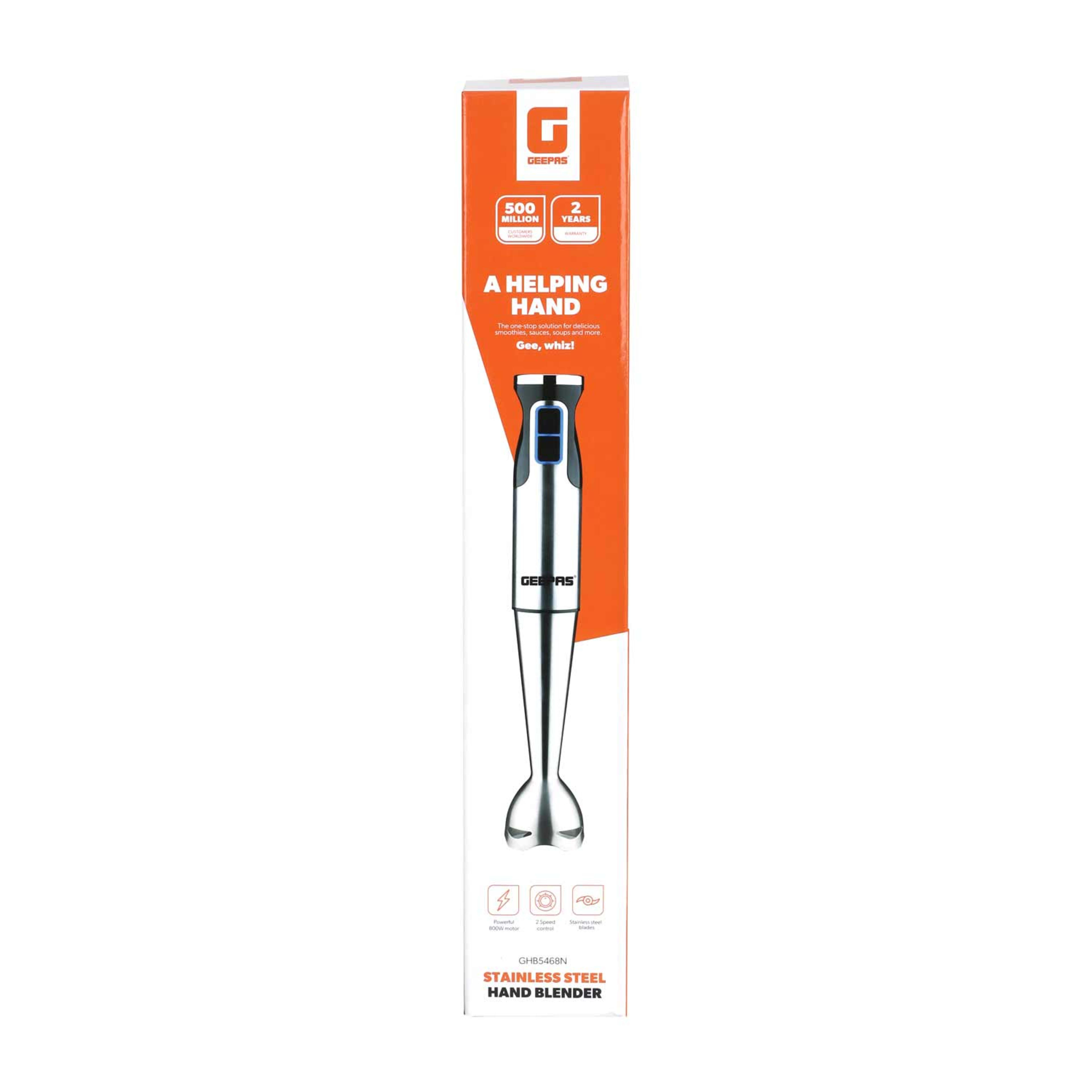 Geepas Stainless Steel Hand Blender 800w Ghb5468