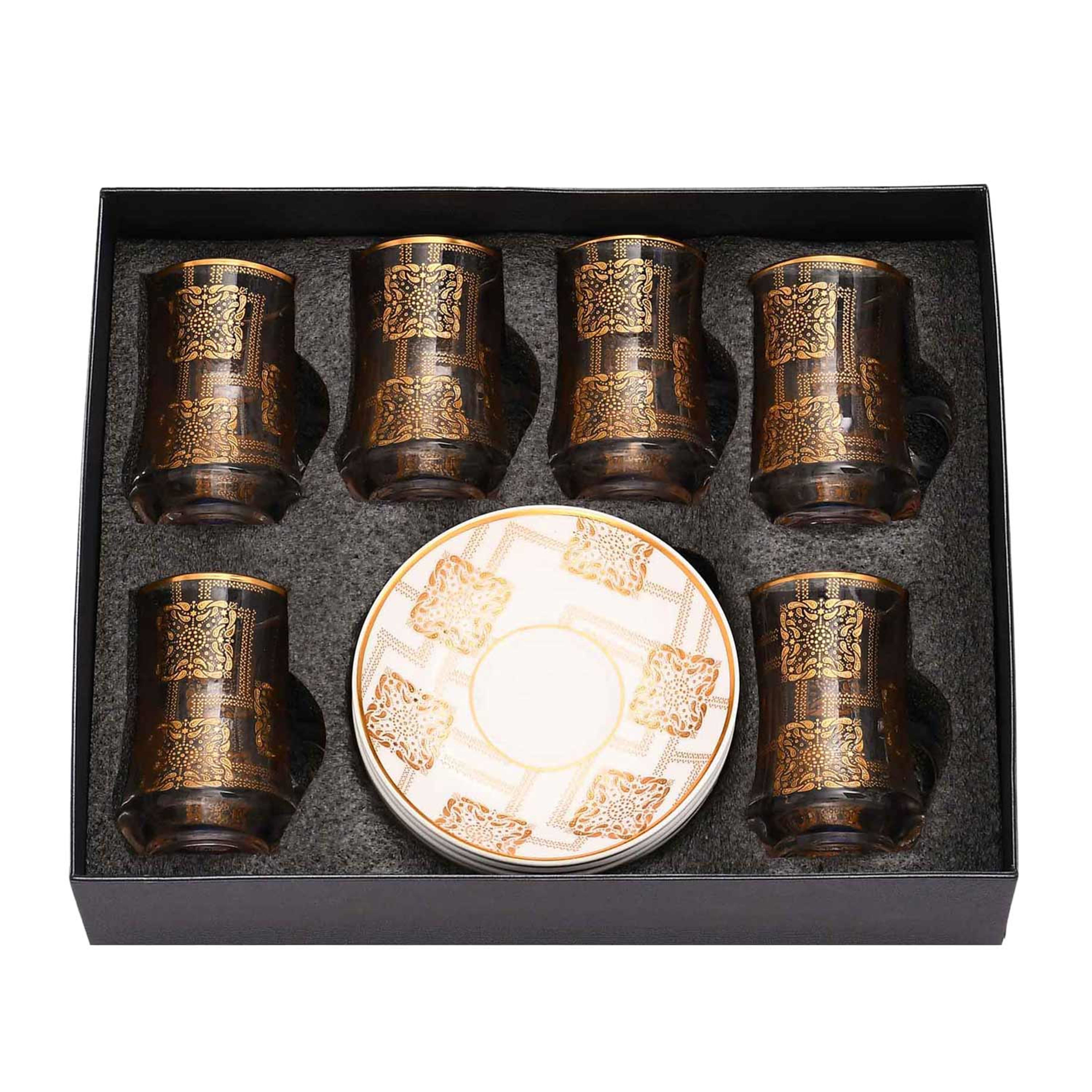 Royal Blue Istikana Cup and Sauce 6pcs Set Ryb103hhl01098