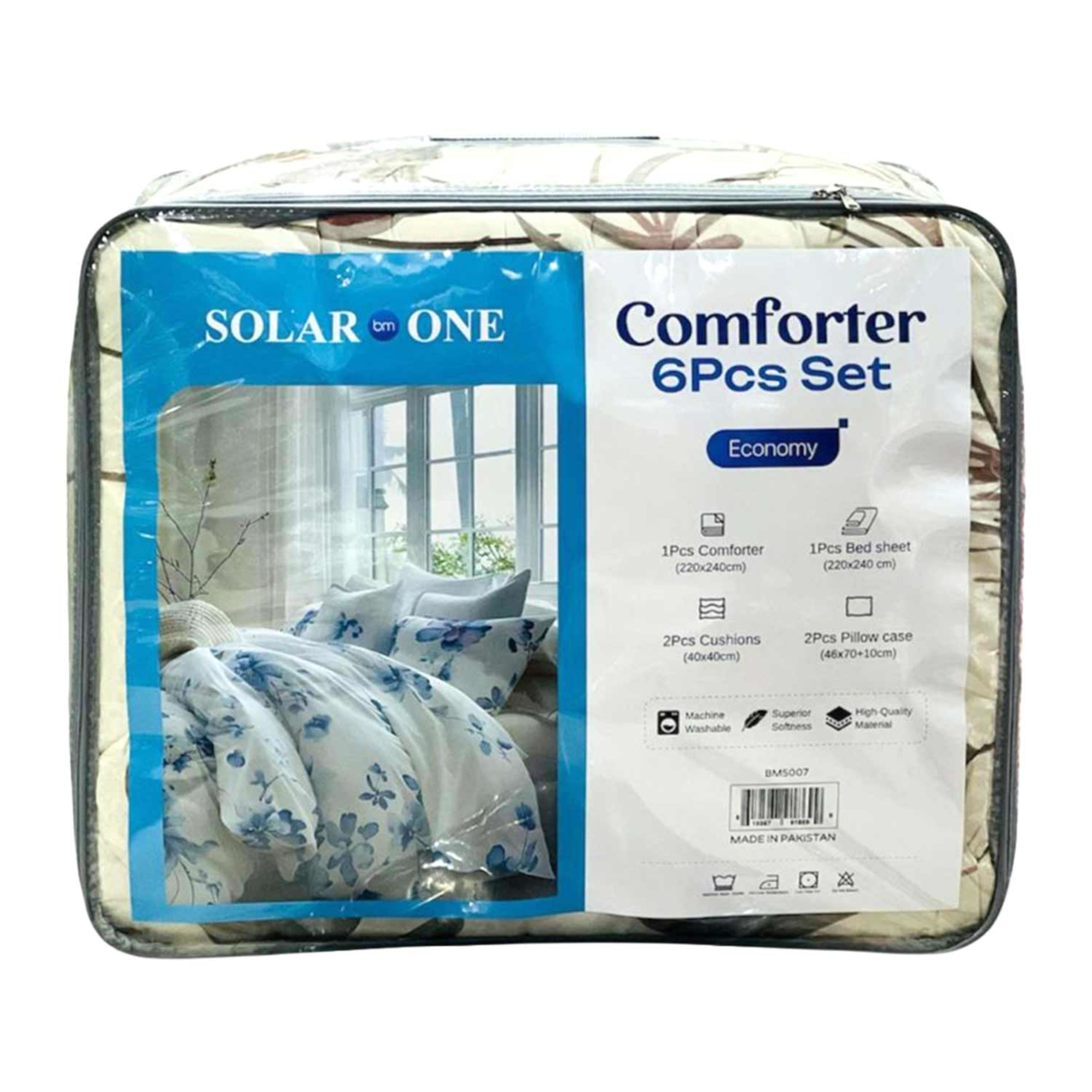 Solar One Comforter Set 6pcs 220x240cm Bm5007