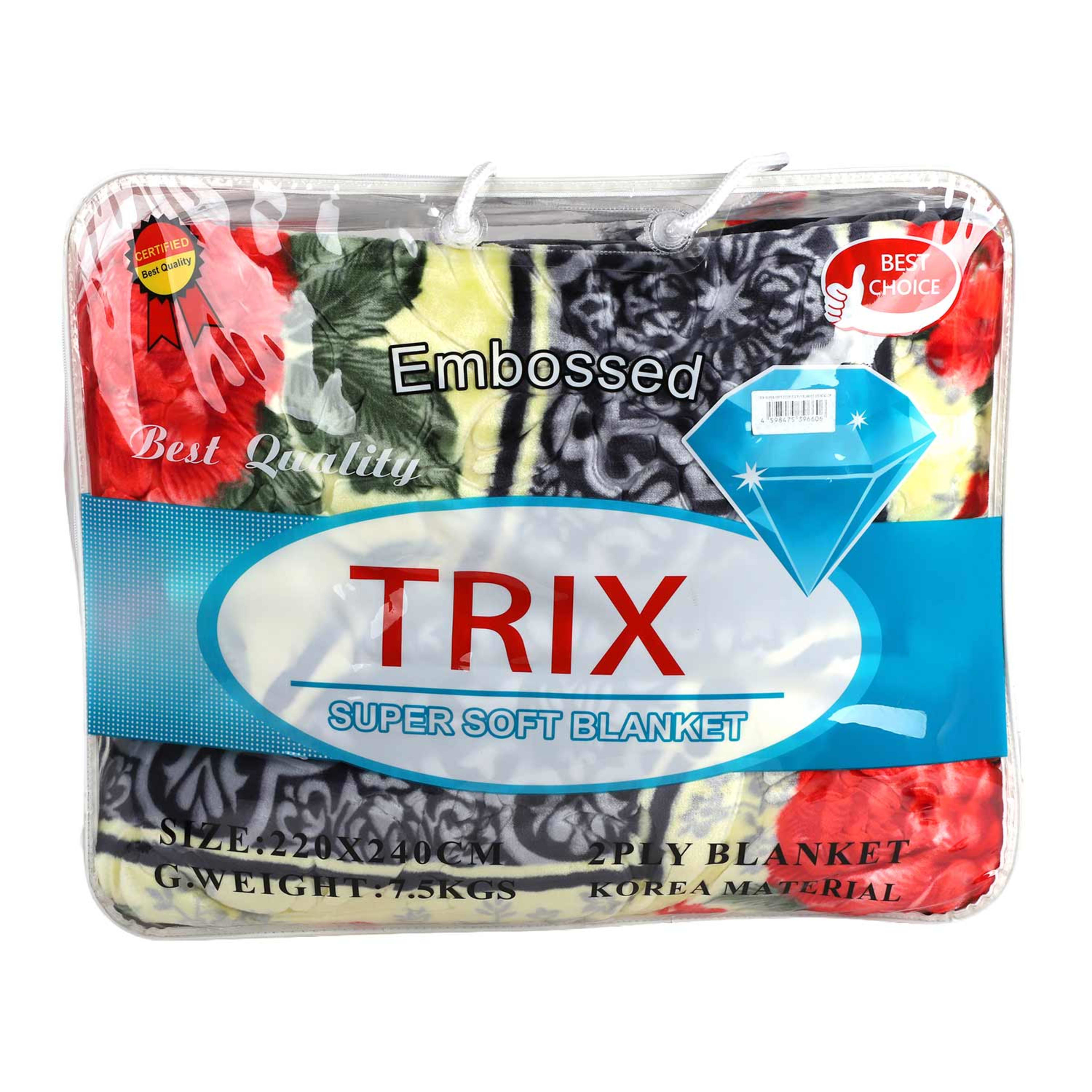 Trix Soft Double 2ply Blanket 220x240cm