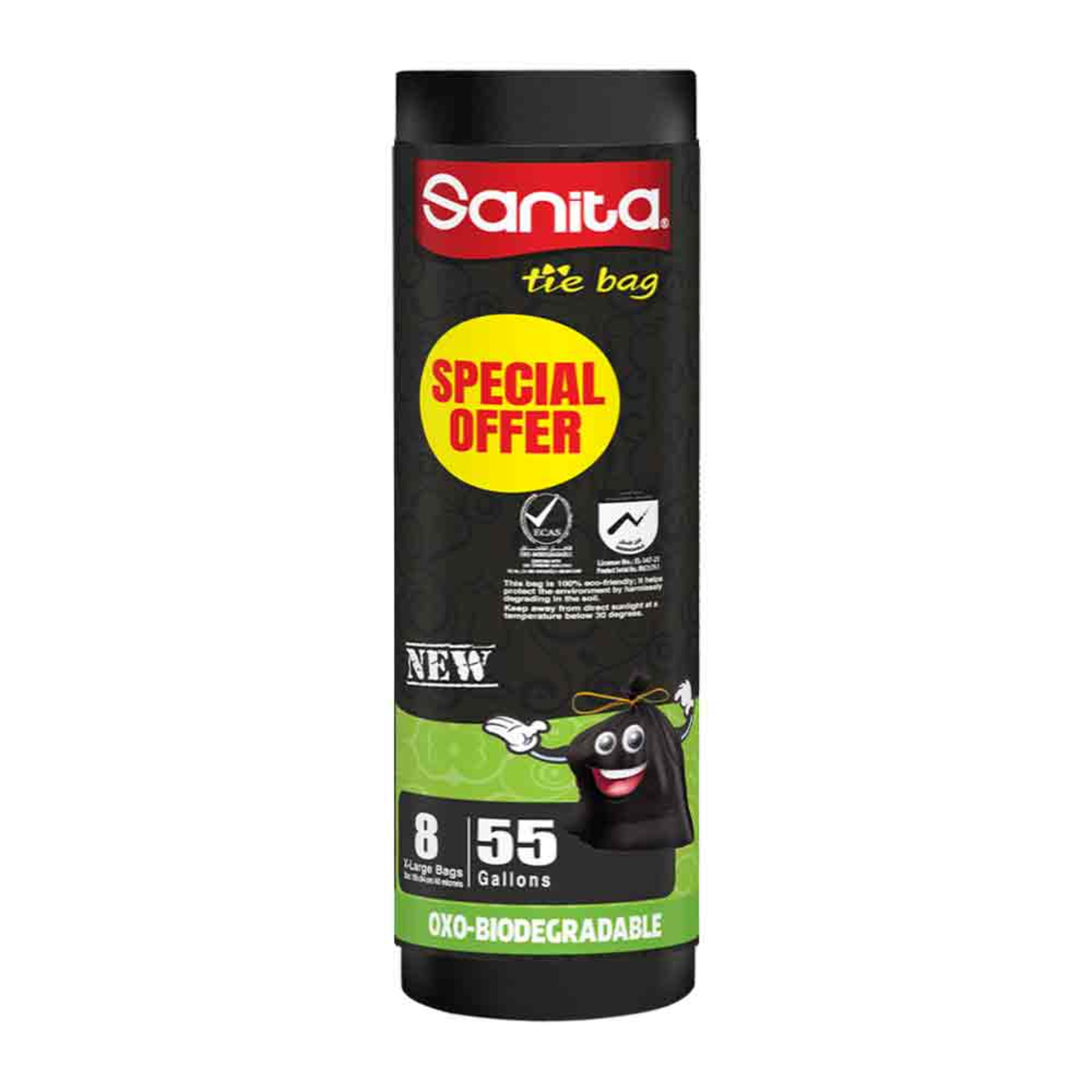 Sanita Tie Bag Oxo Biodegradable Xlarge 55gallon