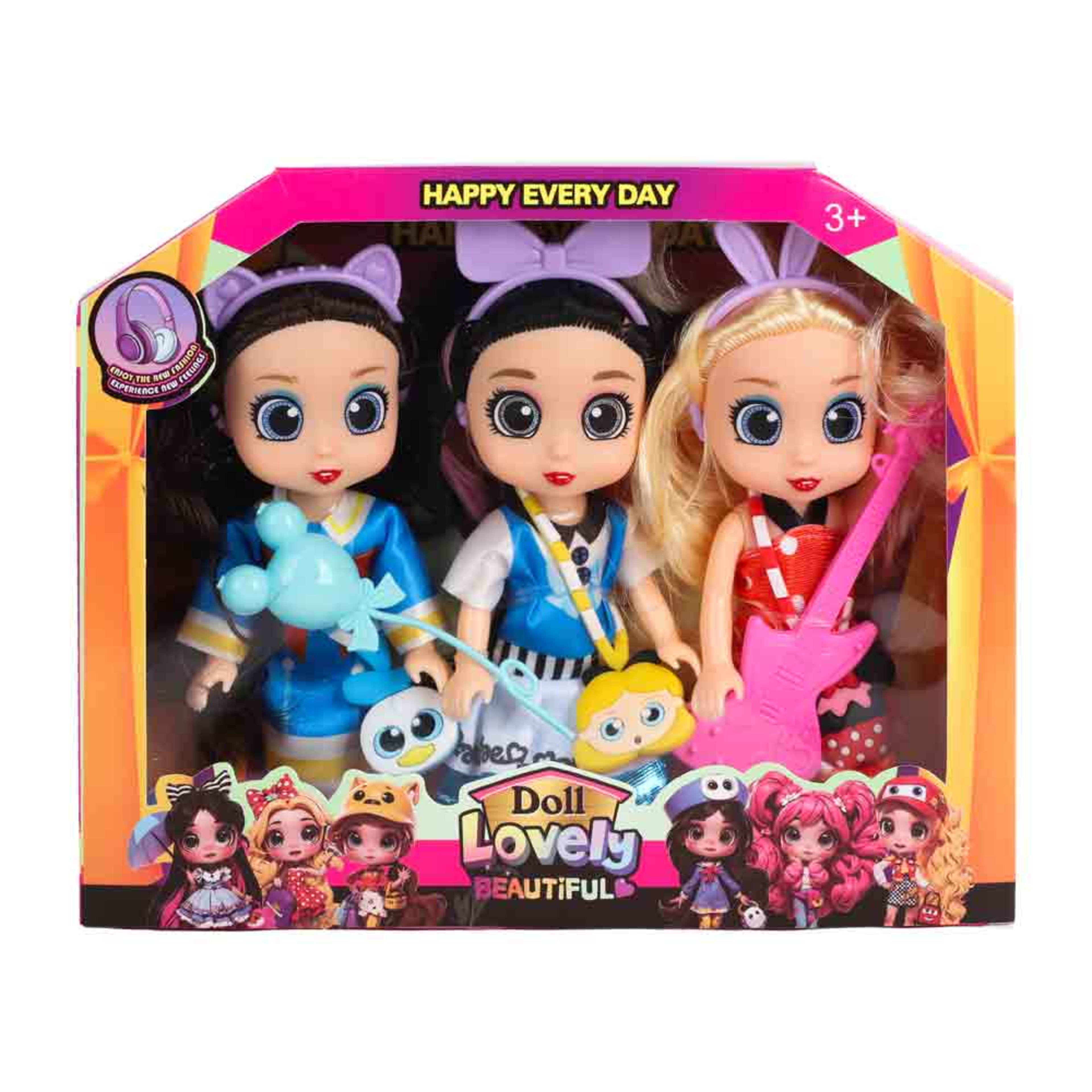 Beautiful Lovely Doll 3pcs Yg2501