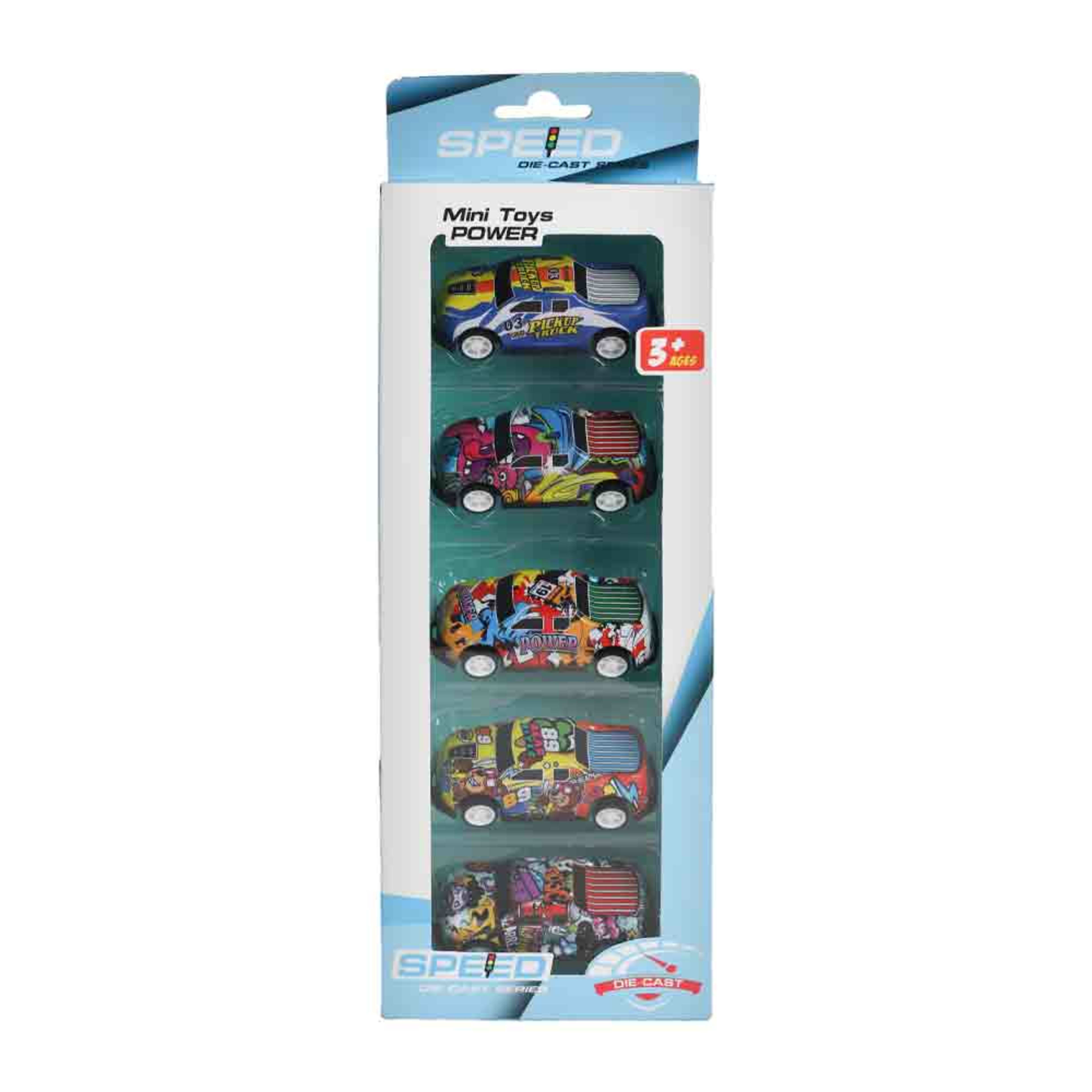 Mini Toys Power Die Cast Series 5pcs Bl5502-2a