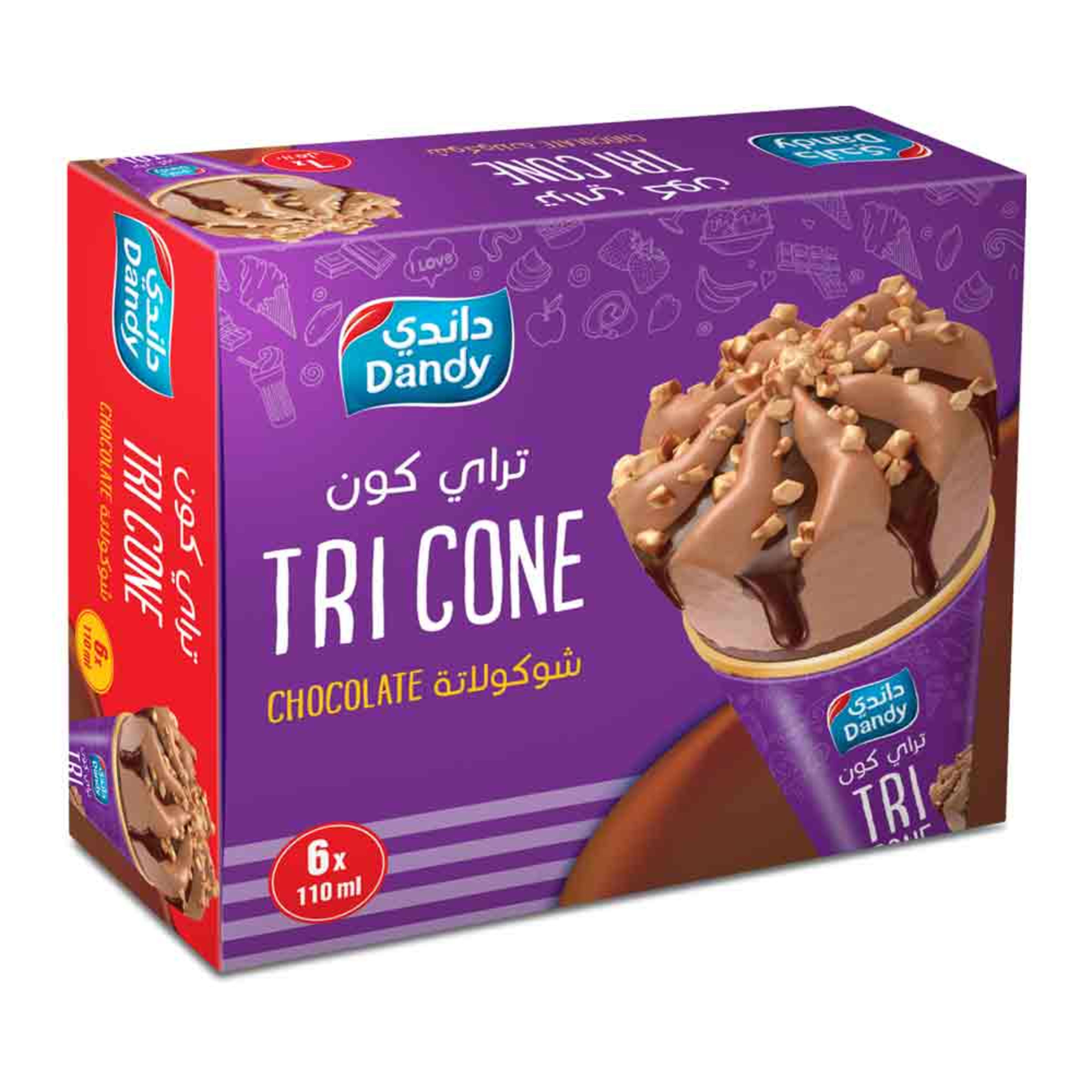 Dandy Ice Cream Chocolate Cone 110ml