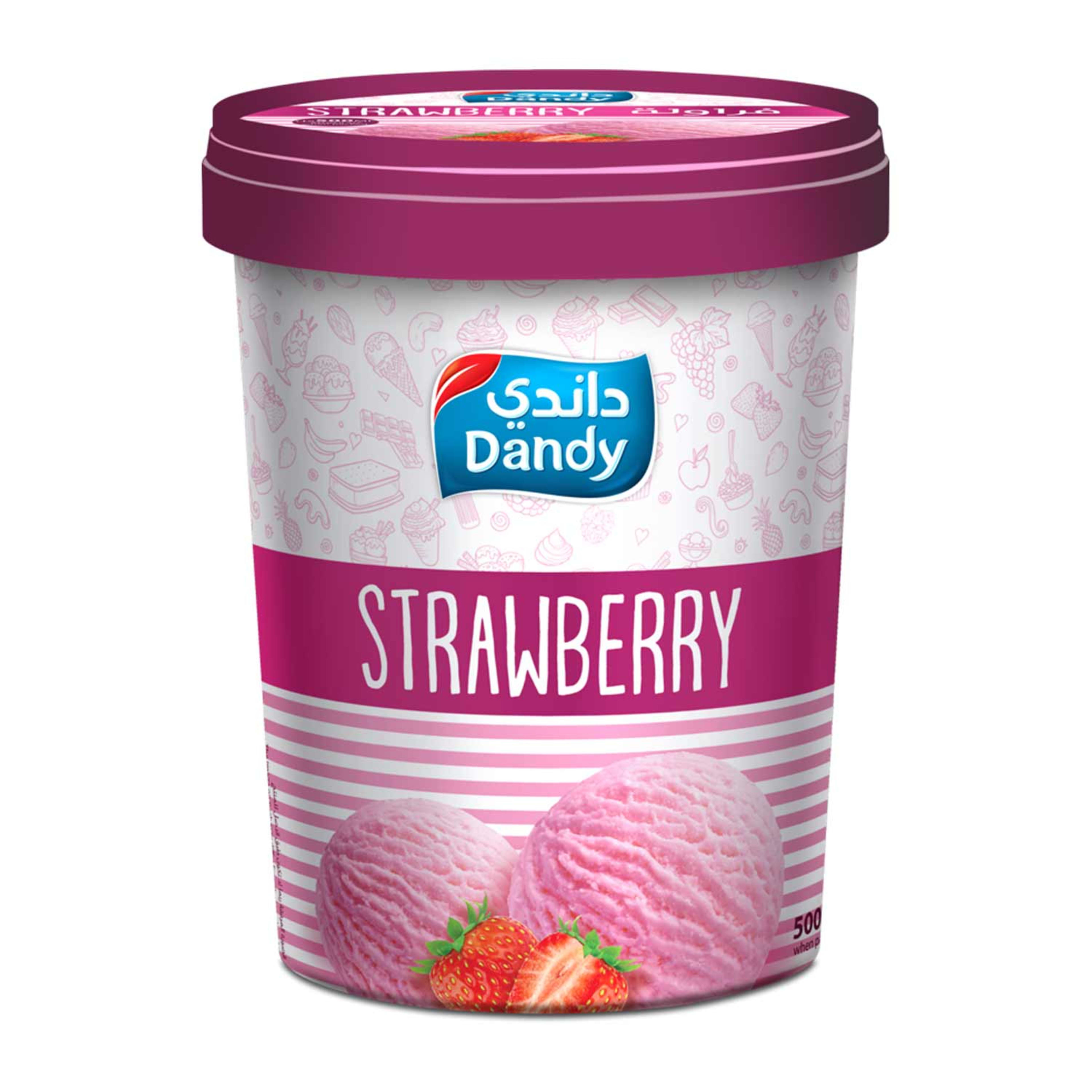Dandy Strawberry Ice Cream 1ltr