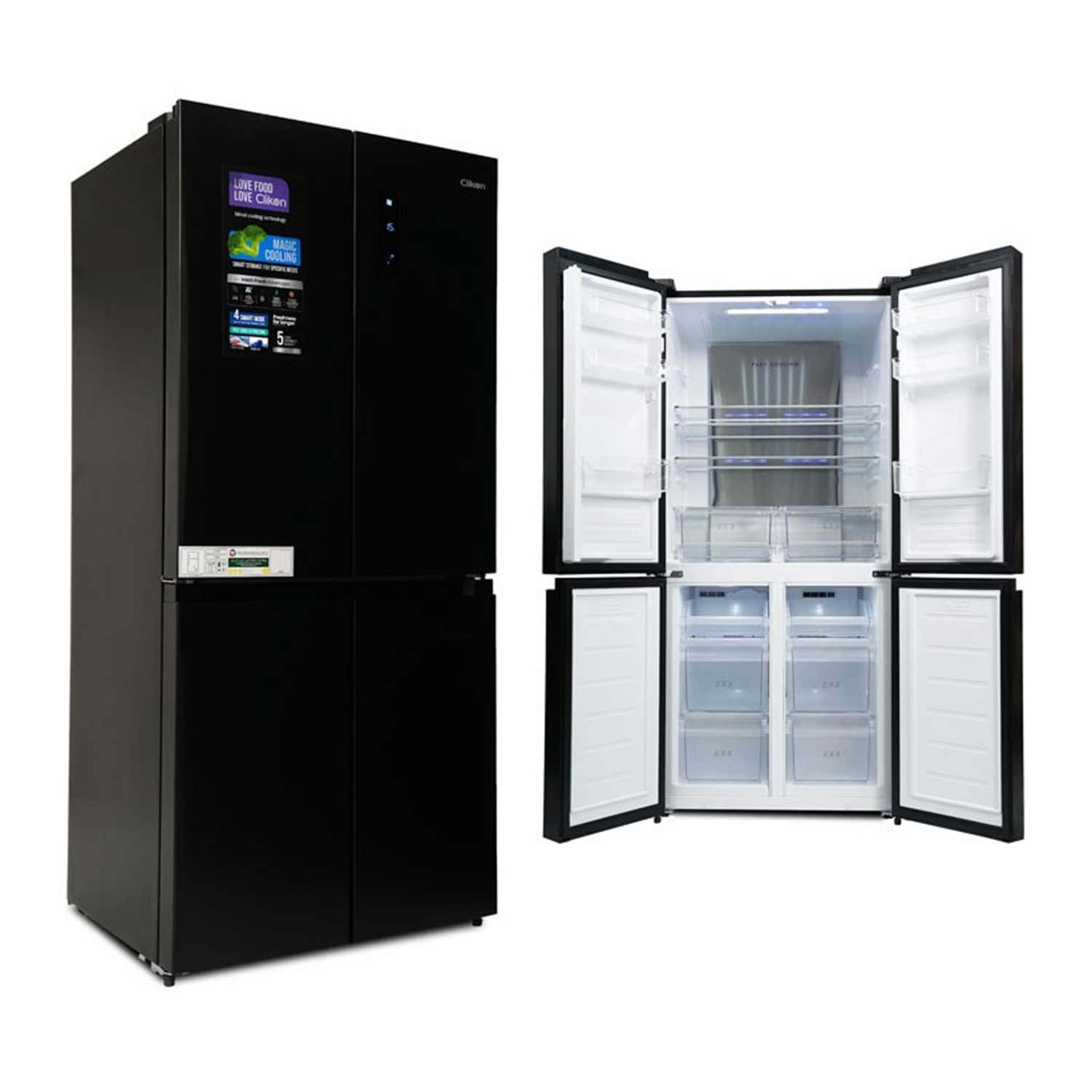 Clikon Refrigerator No-frost 4 Door 492ltr Ck6044
