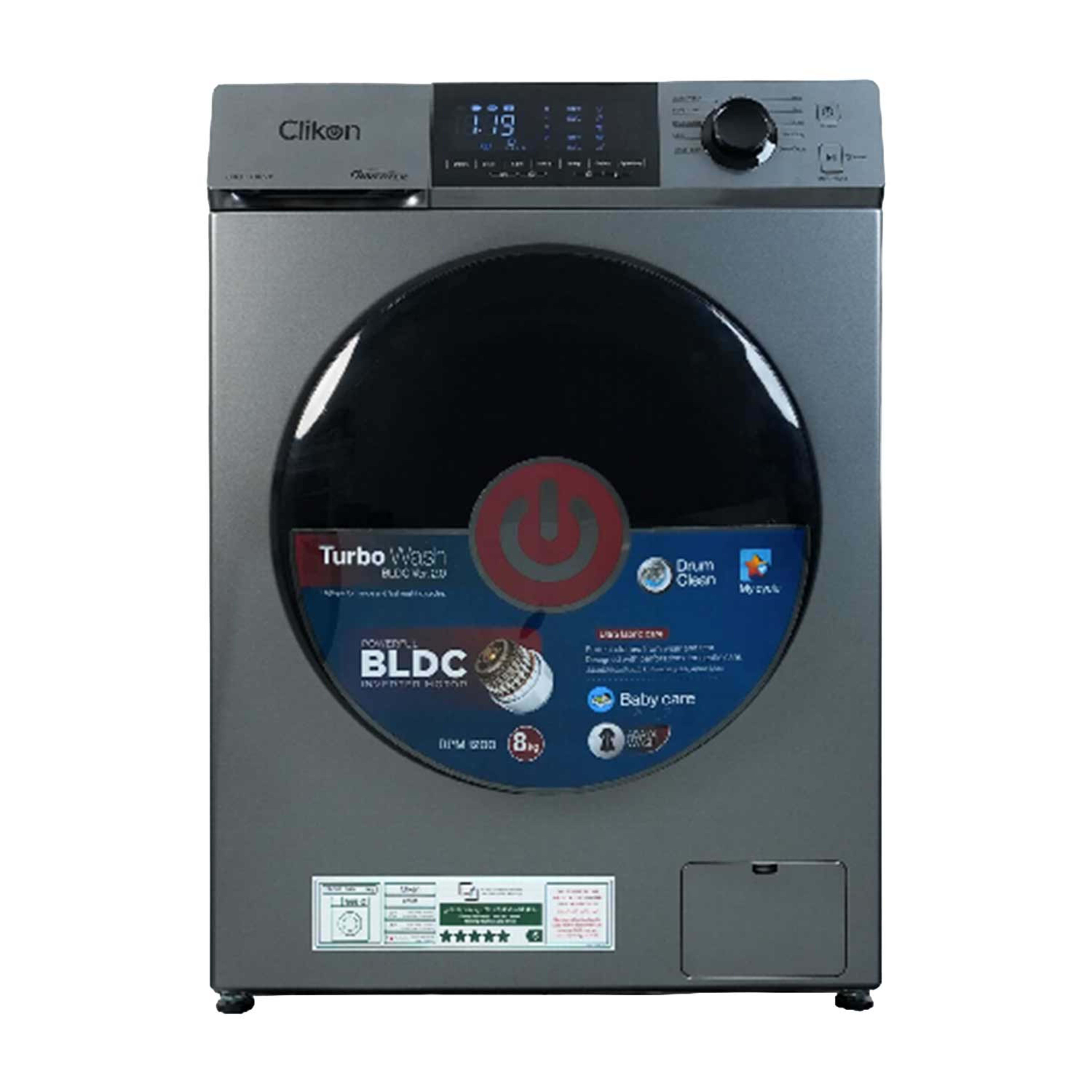 Clikon Front Load Washing Machine 8kg Ck681
