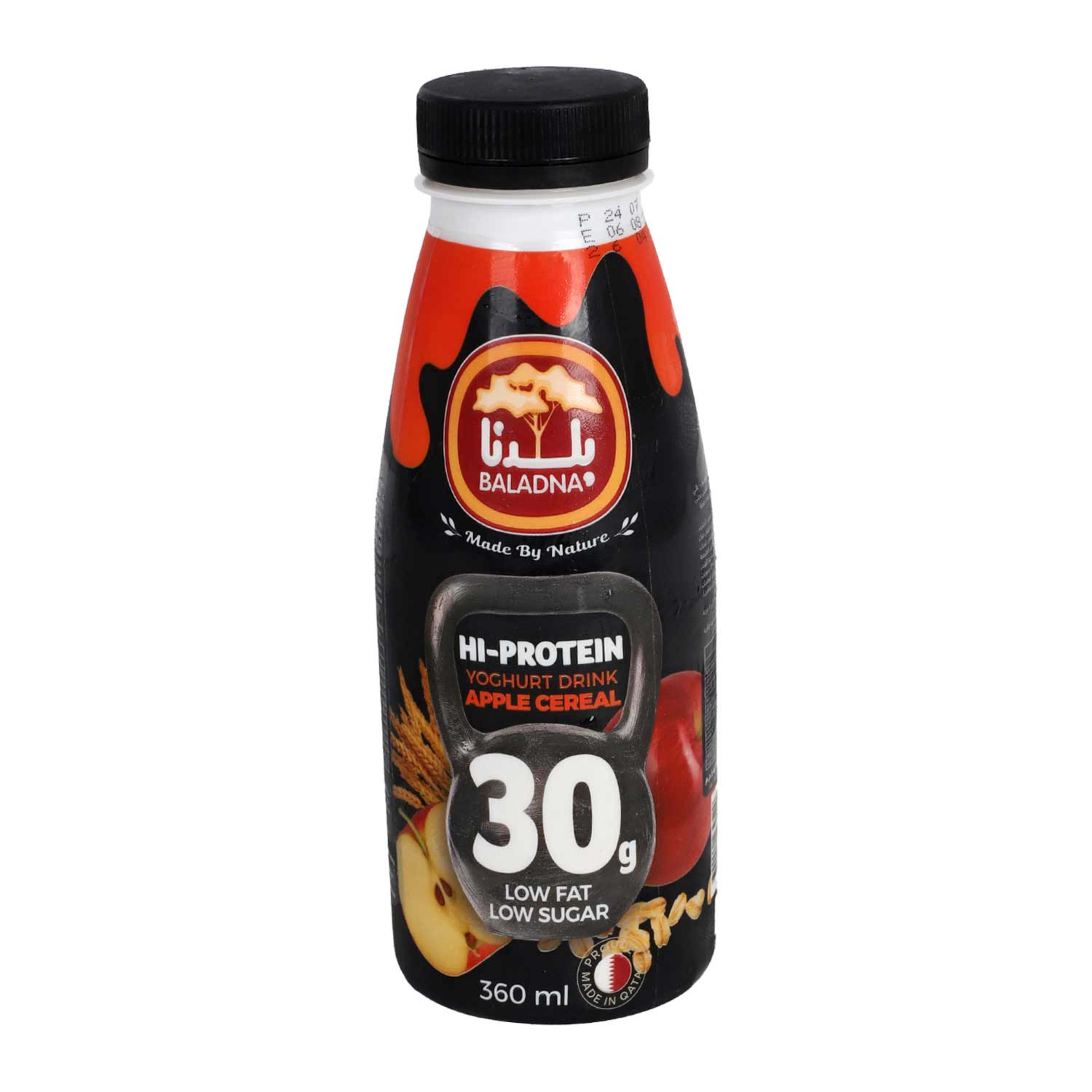 Baladna Hi-protein Yoghurt Drink Apple Cereal 360ml