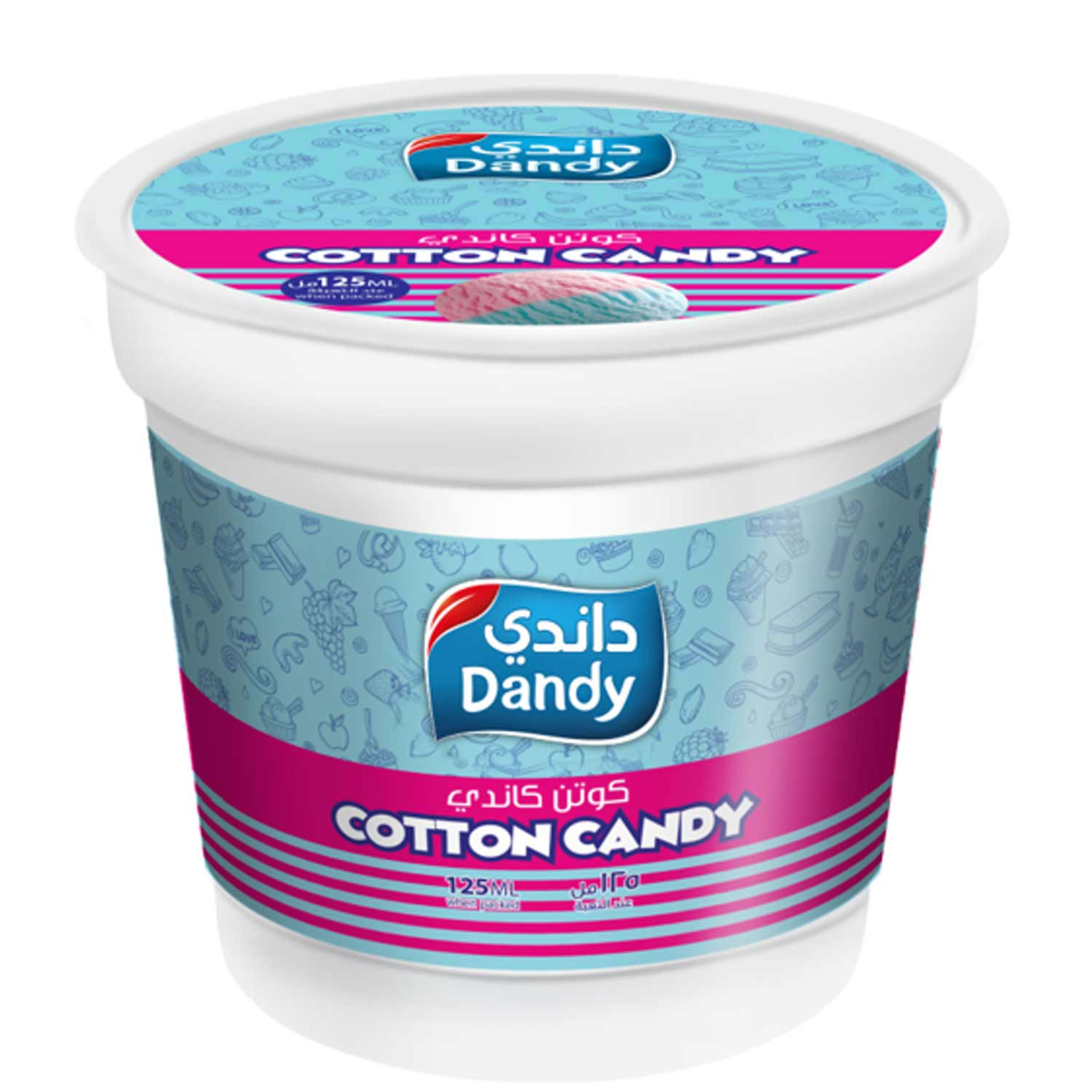 Dandy Ice Cream Cotton Candy Cup 125ml