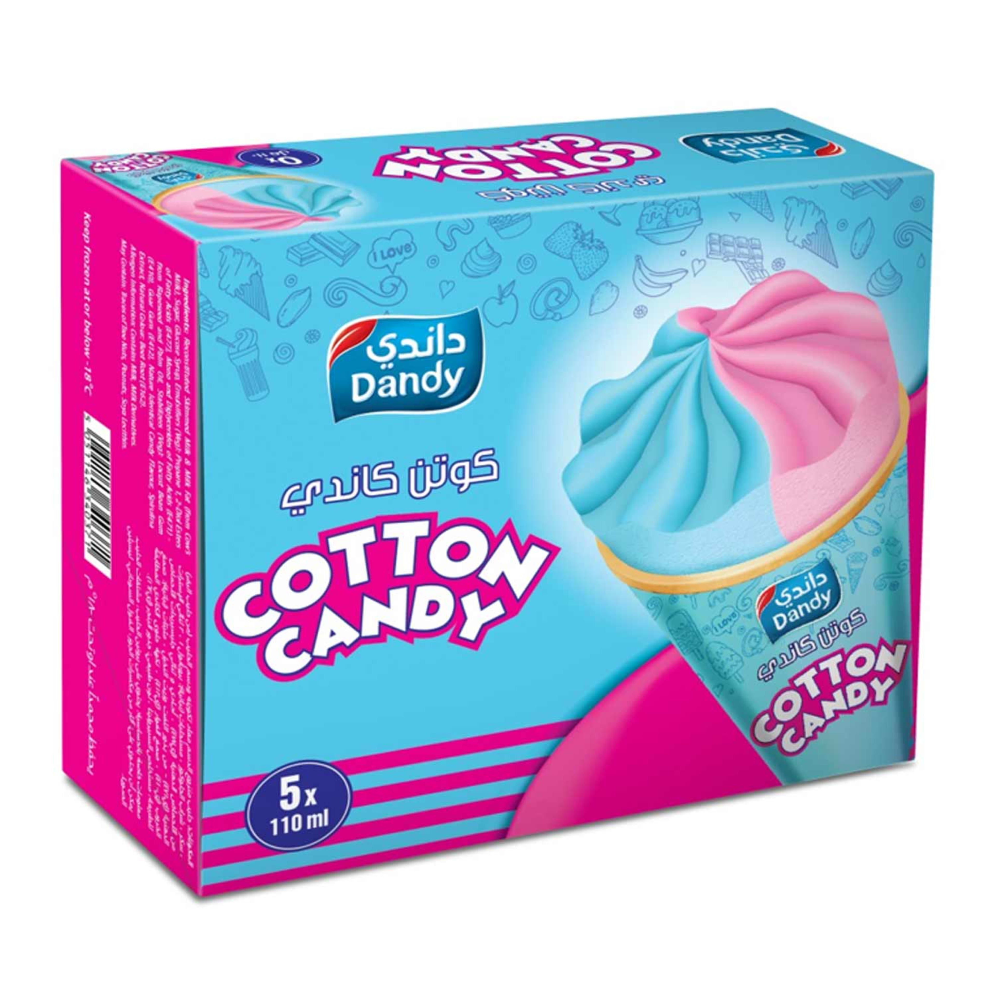 Dandy Ice Cream Cotton Candy Cone 110ml